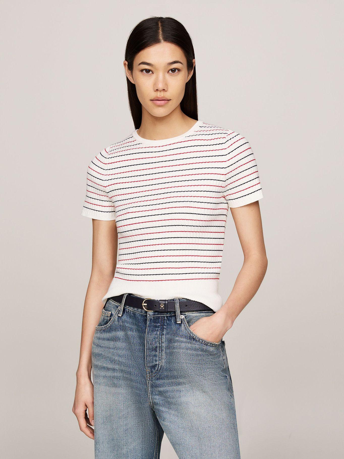 Sweater Diseño de Raya Slim Multicolor Tommy Hilfiger-0