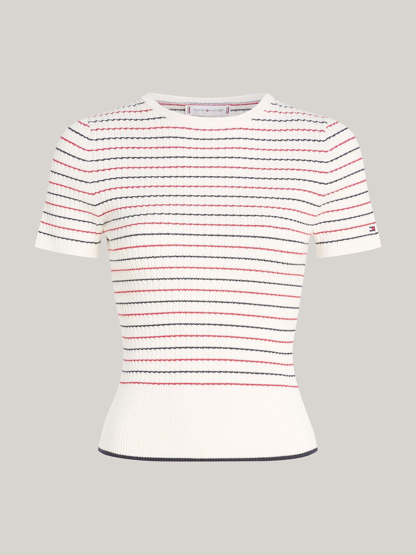 Sweater Diseño de Raya Slim Multicolor Tommy Hilfiger-4