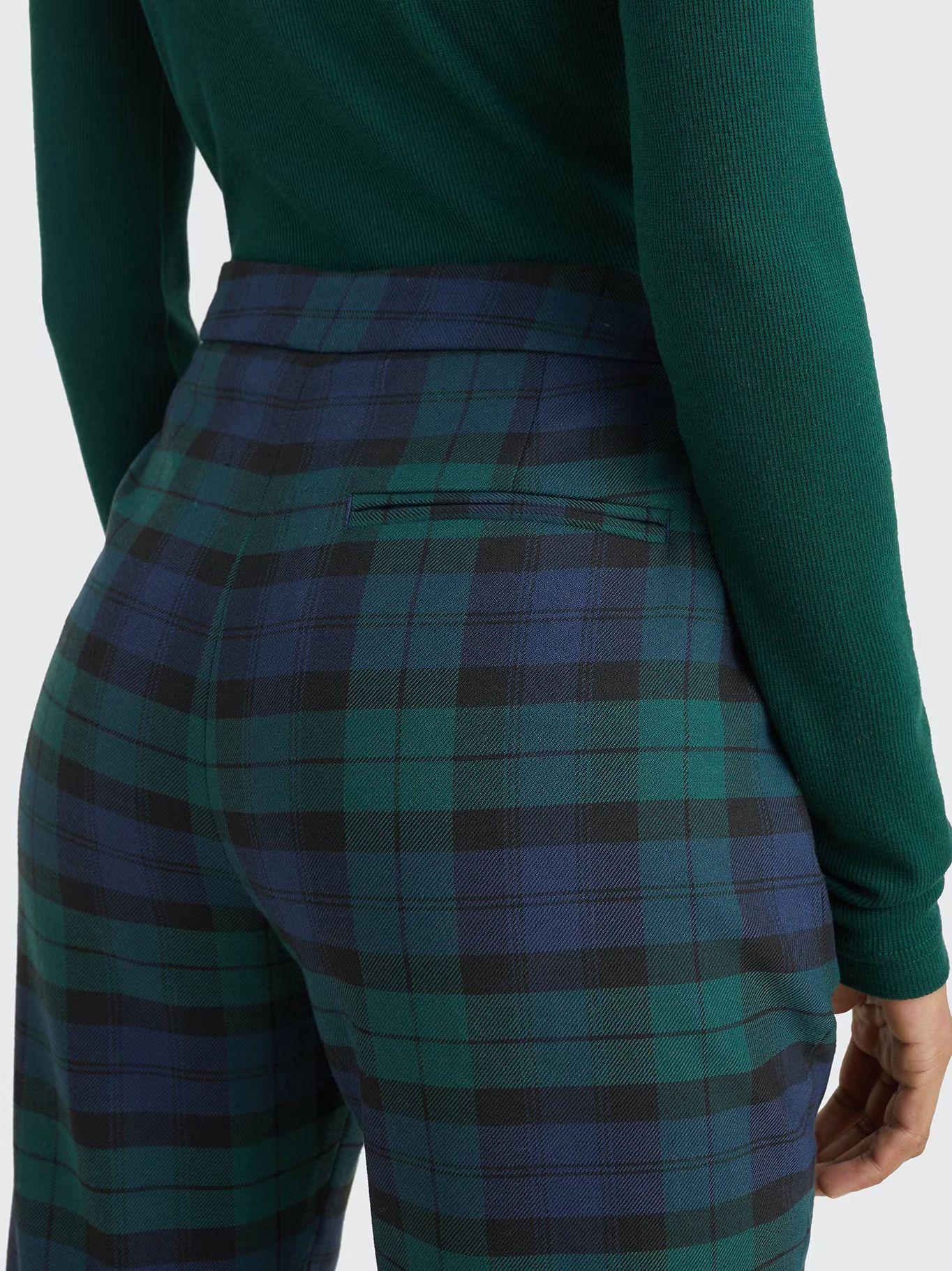 Pantalón Slin Fit Tartán Print Verde Tommy Hilfiger-3