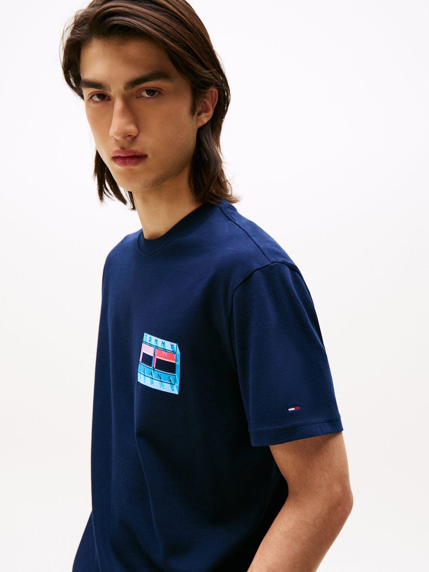 Polera Con Logo Gráfico Regular Fit Azul Tommy Jeans-3
