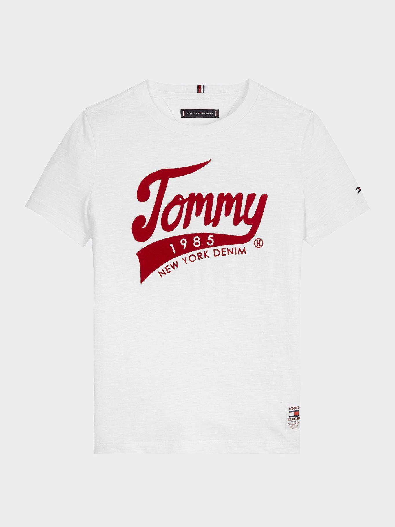 Polera De Algodón Con Logo 1985 Blanco Tommy Hilfiger-0