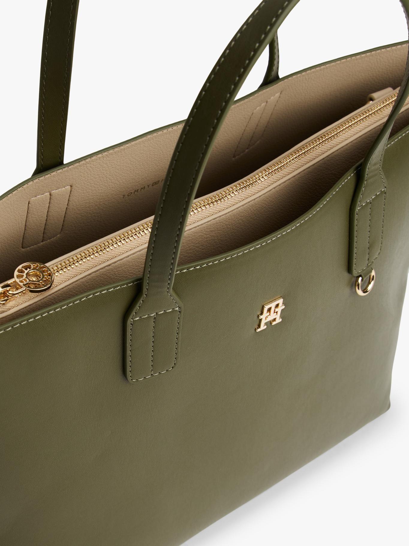 Cartera Satchel Icon Verde Tommy Hilfiger-3