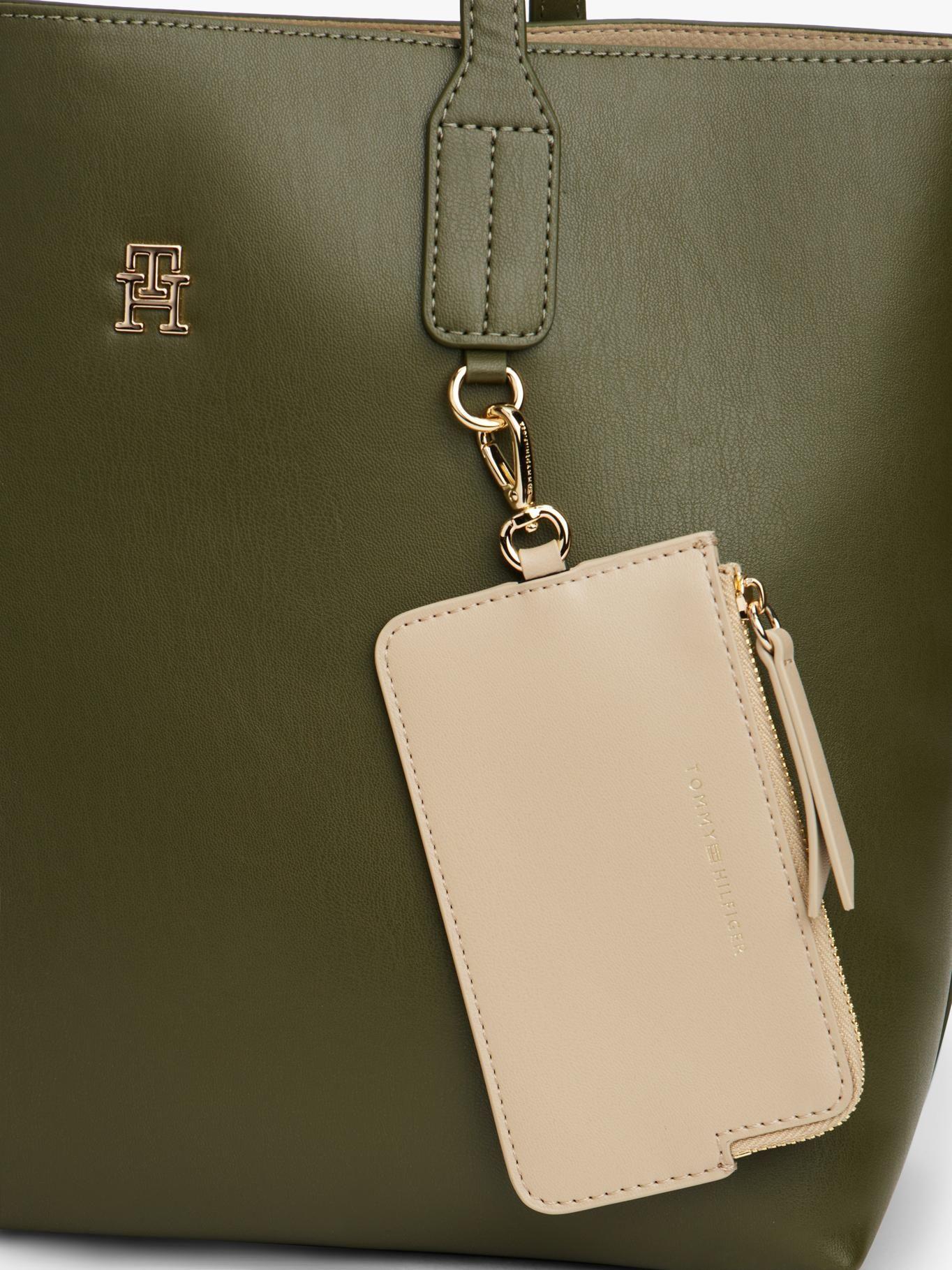 Cartera Satchel Icon Verde Tommy Hilfiger-4