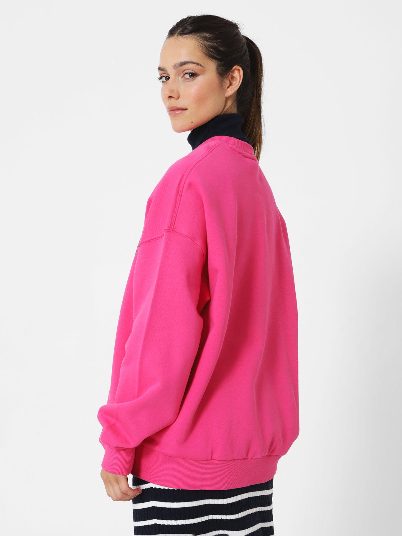 Polerón Relaxed Con Logo Metalic Rosado Tommy Hilfiger-2