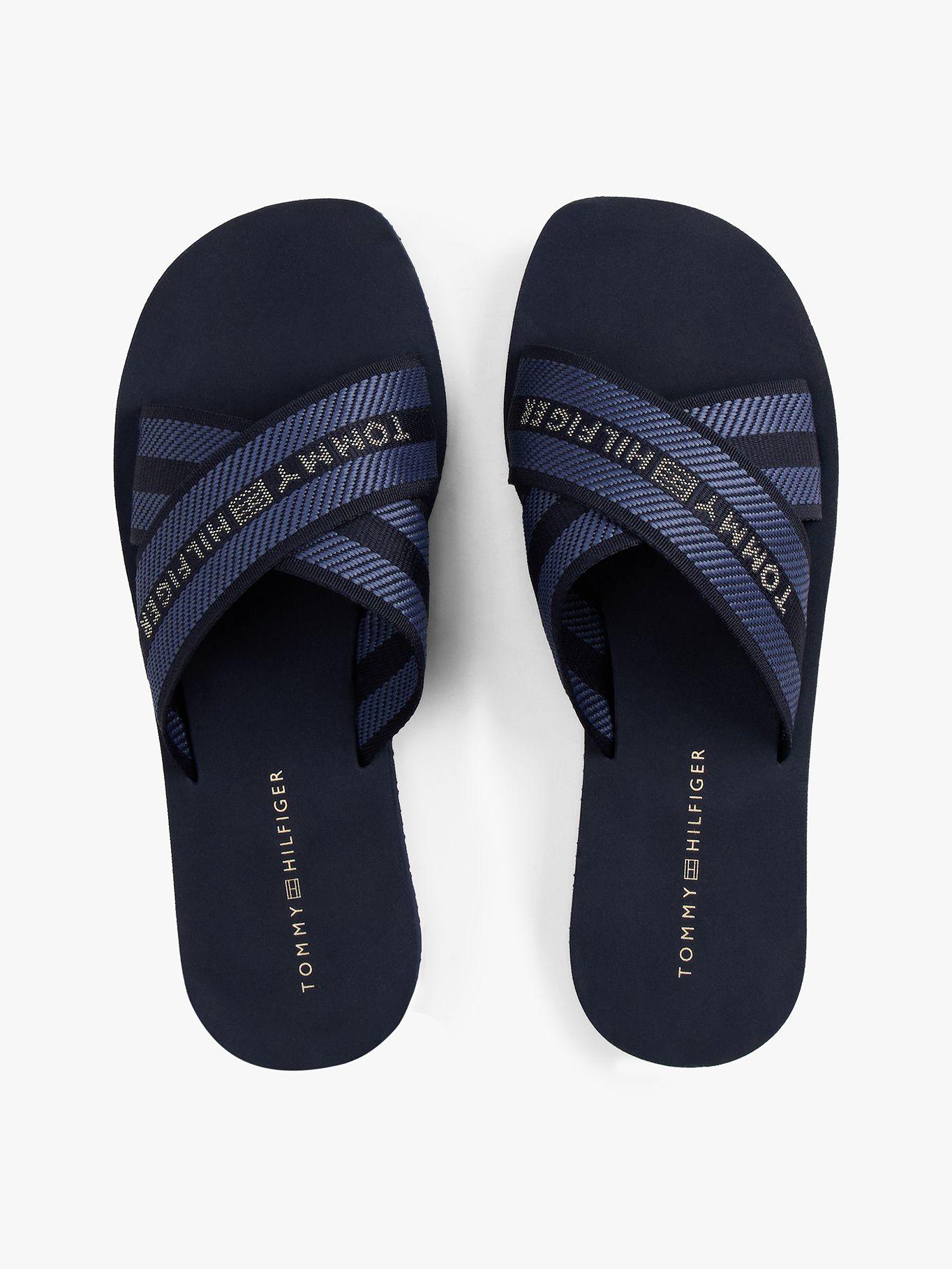 Sandalias Cross Strap Con Logo Azul Tommy Hilfiger-2