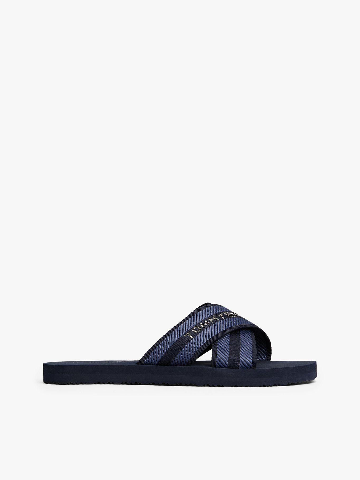 Sandalias Cross Strap Con Logo Azul Tommy Hilfiger-4