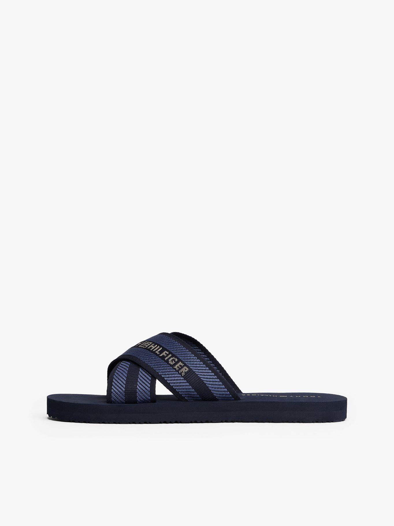 Sandalias Cross Strap Con Logo Azul Tommy Hilfiger-5