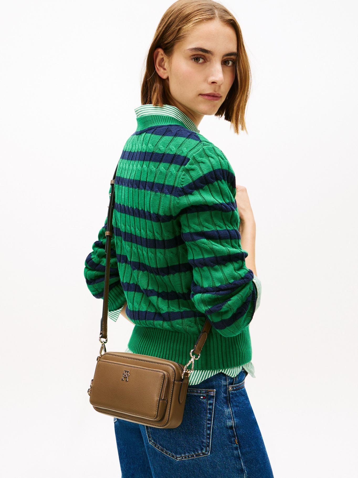 Cartera Bandolera Hilfiger Icon Tommy Hilfiger Café-1