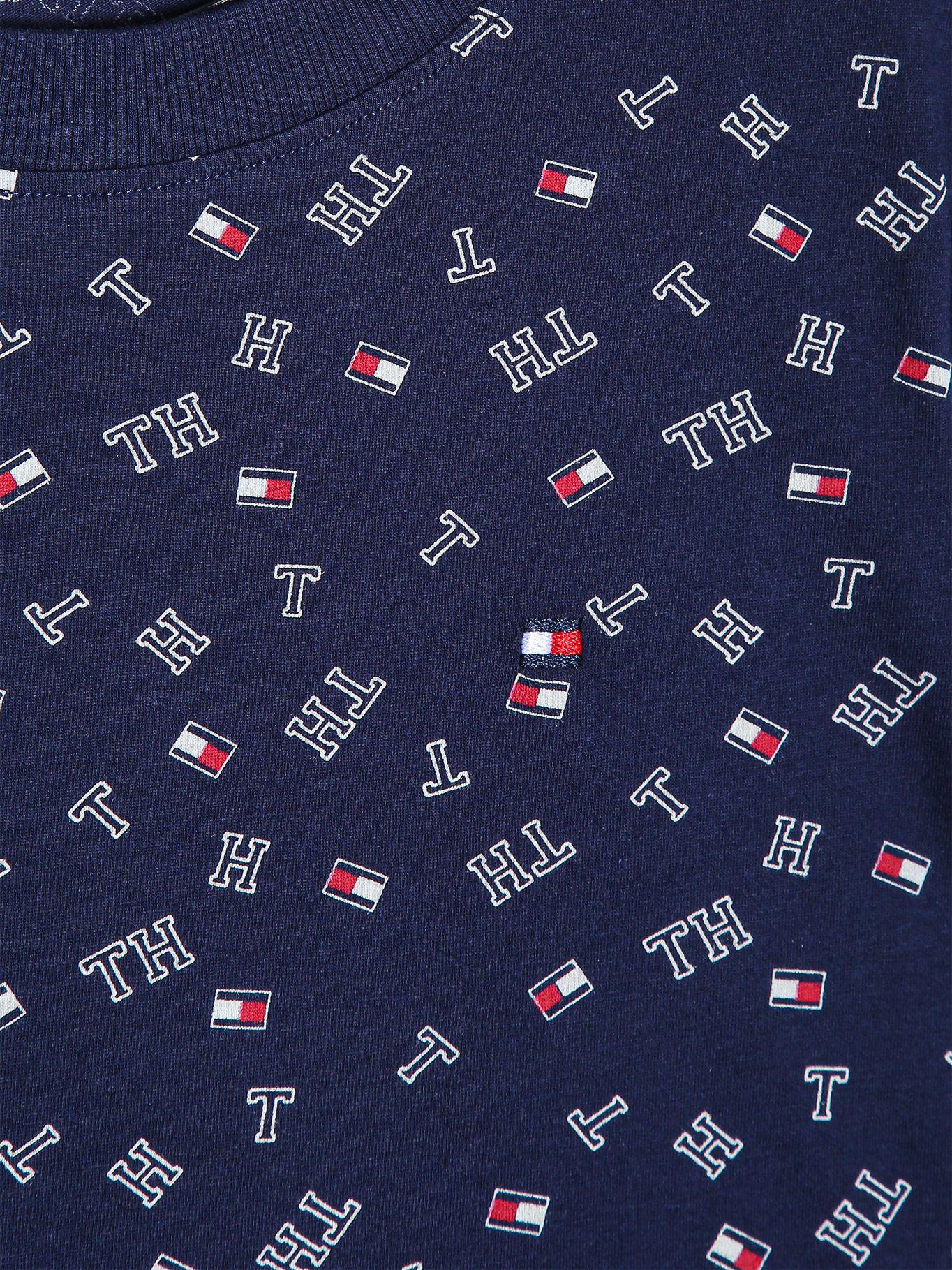 Polera De Pijama Monogram Logo Azul Tommy Hilfiger-2