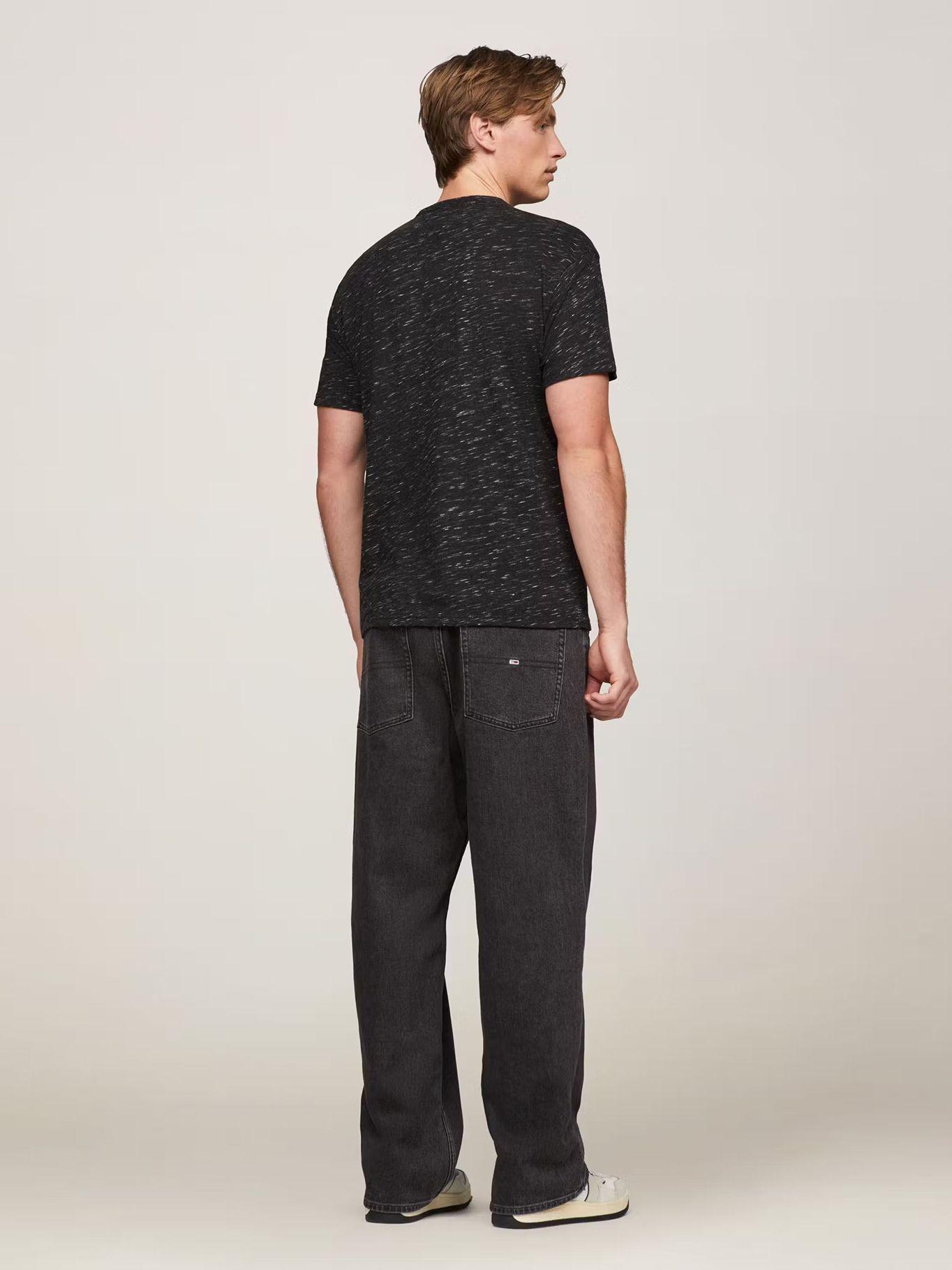 Polera Jaspeada Logo Regular Fit Negro Tommy Hilfiger-2