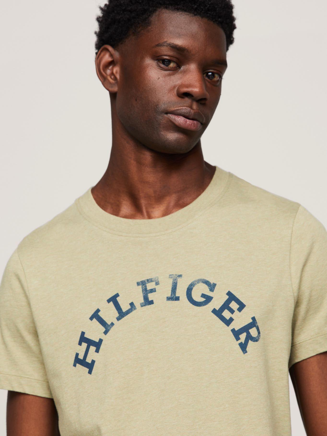 Polera Logo Arqueado Regular Fit Café Tommy Hilfiger-3