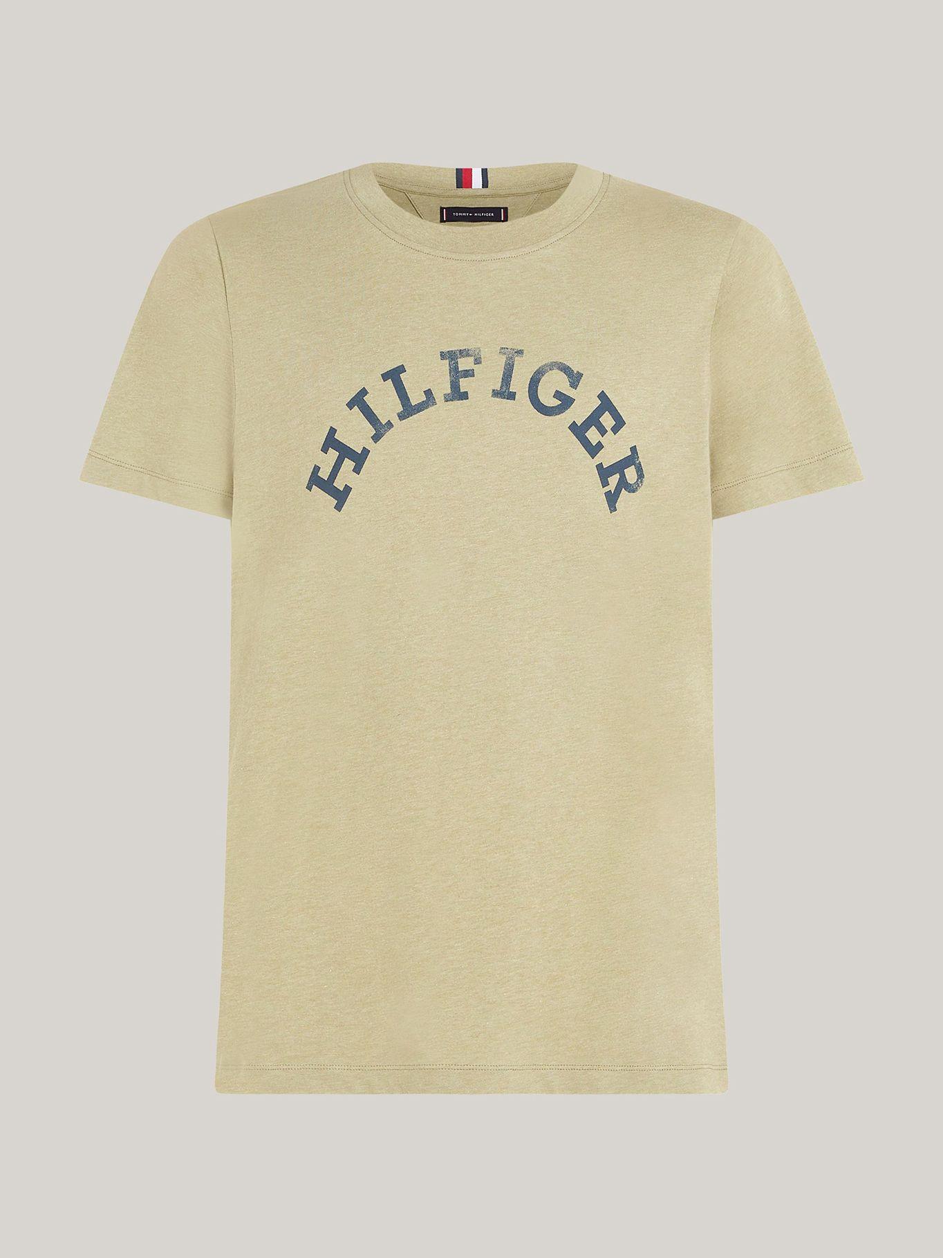 Polera Logo Arqueado Regular Fit Café Tommy Hilfiger-4