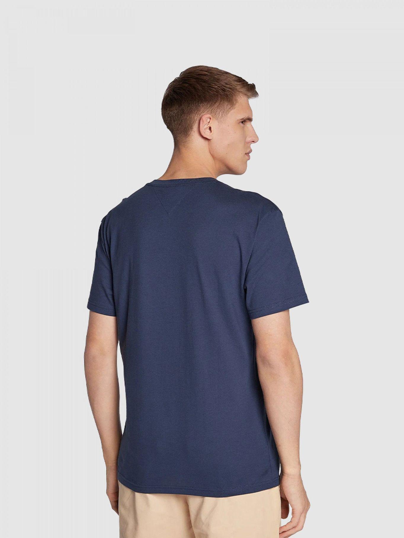 Polera Classic Linear Logo Azul Tommy Hilfiger-2