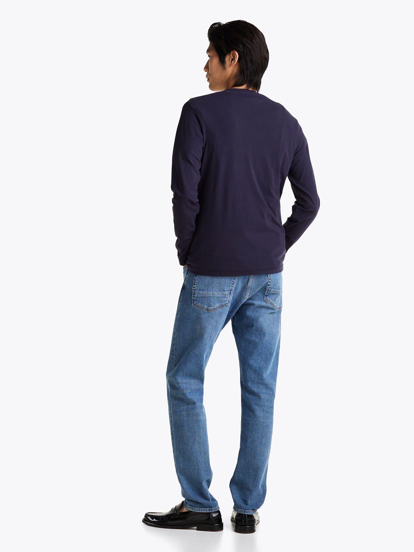 Polera Stretch Slim Azul Tommy Hilfiger A2-2