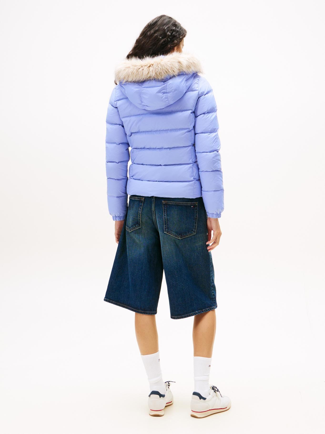 Parka Hooded Basic Acolchada Lila Tommy Jeans-2