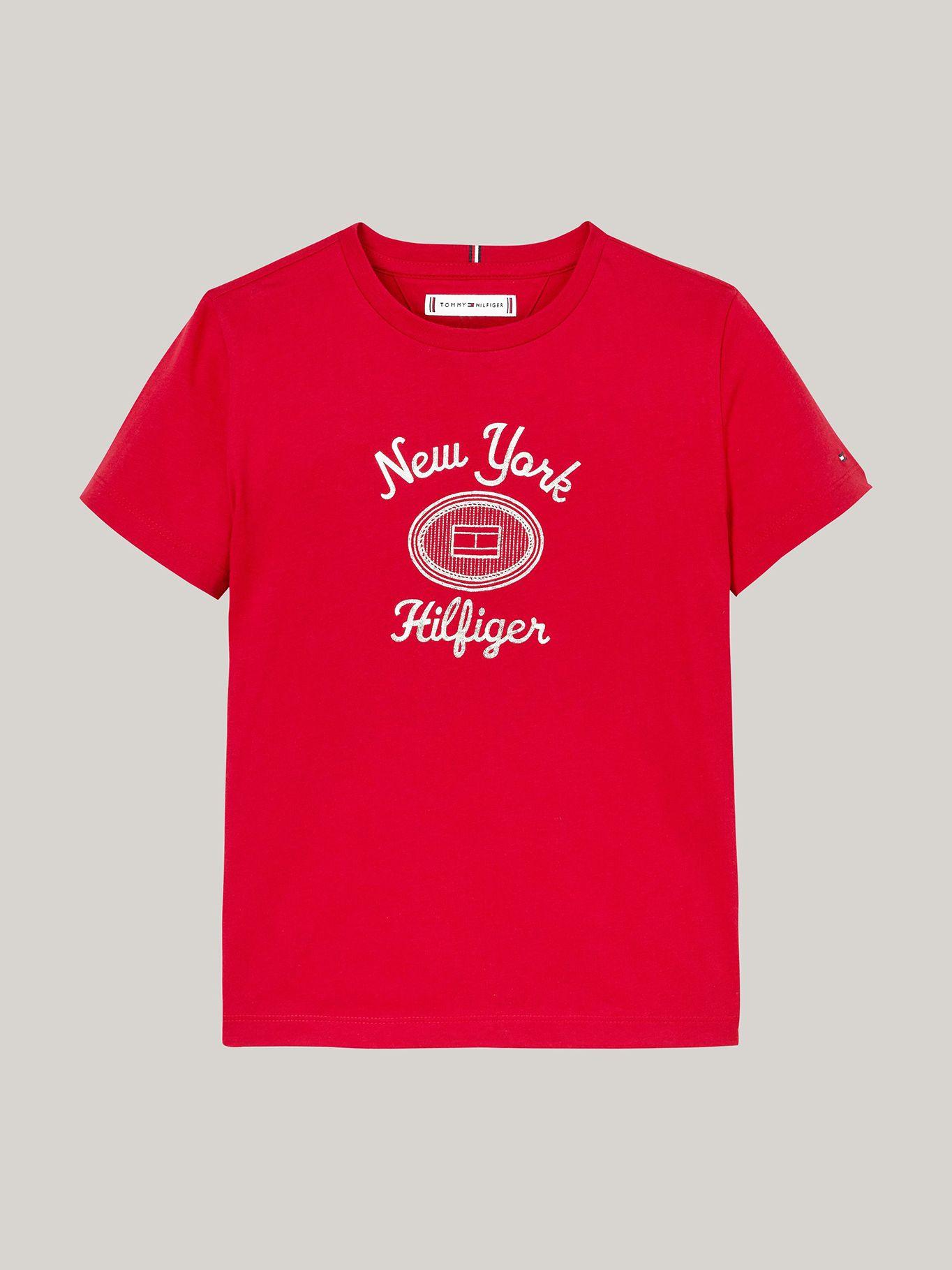 Polera Con Logo Metalizado Rojo Tommy Hilfiger-4