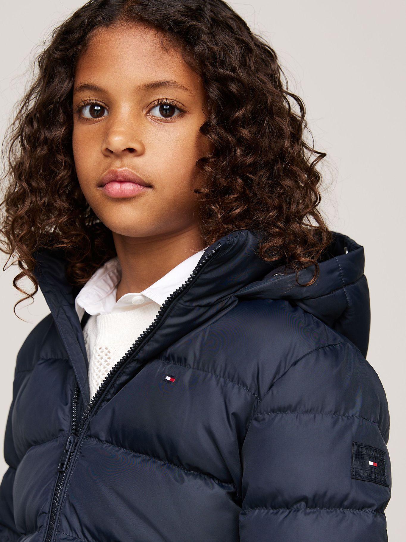Parka Ribete De Pelo Sintético Azul Tommy Hilfiger-3