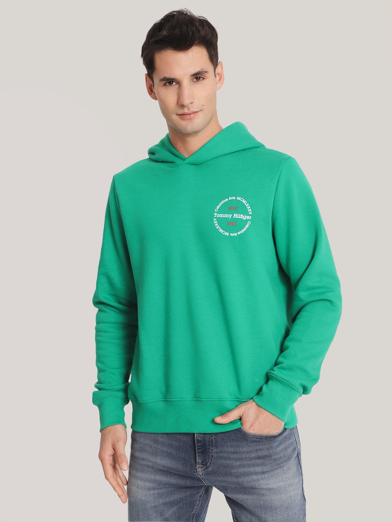 Polerón Hoodie Con Logo Chest Verde Tommy Hilfiger-0