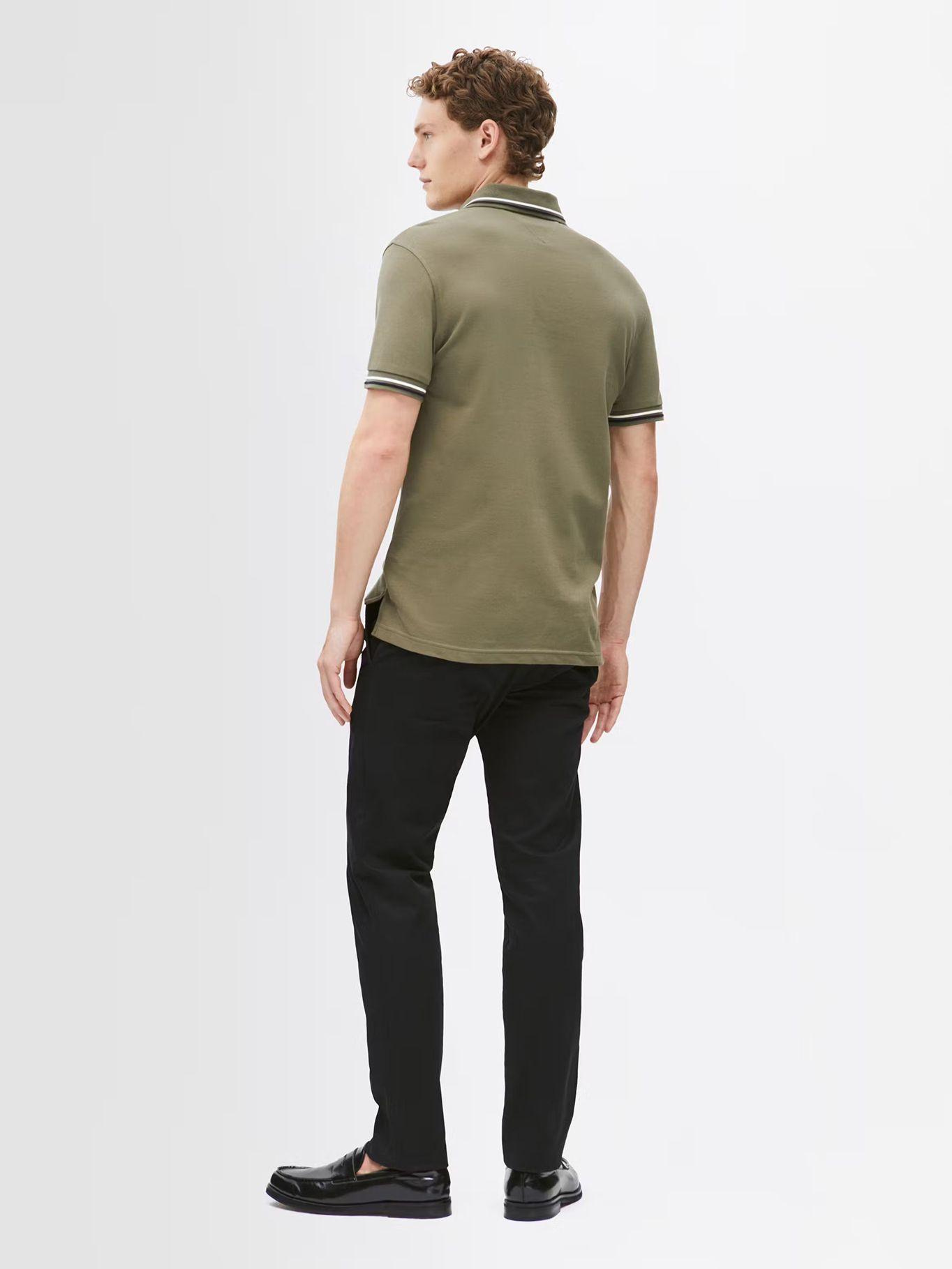 Polo Con Ribetes Tipped Slim Fit Verde Tommy Hilfiger-2