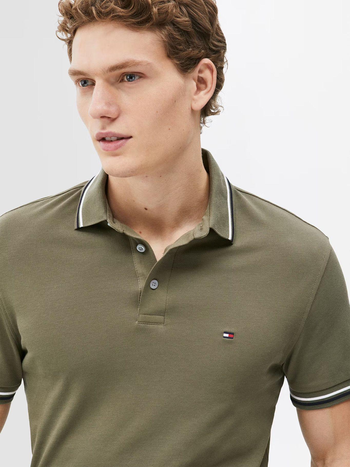 Polo Con Ribetes Tipped Slim Fit Verde Tommy Hilfiger-3