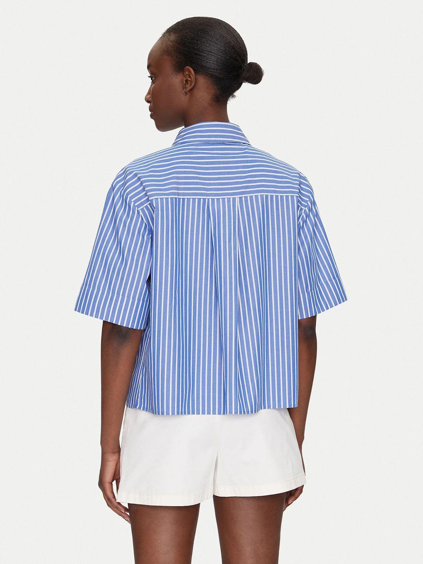 Camisa Poplin de Bolsillo_Azul Tommy Hilfiger-2
