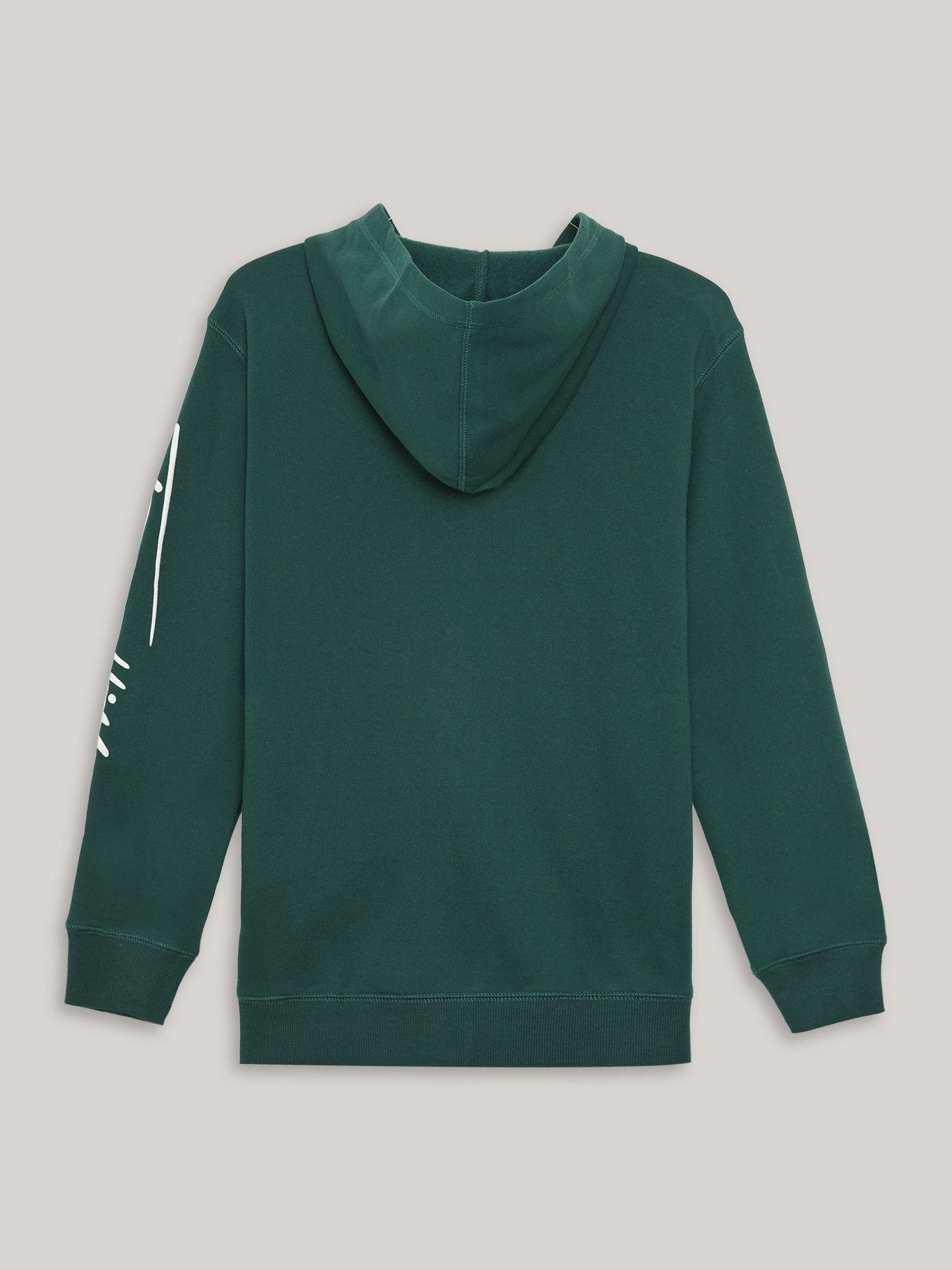 Polerón Hood Niño Con Logo Script Verde Tommy Hilfiger-1