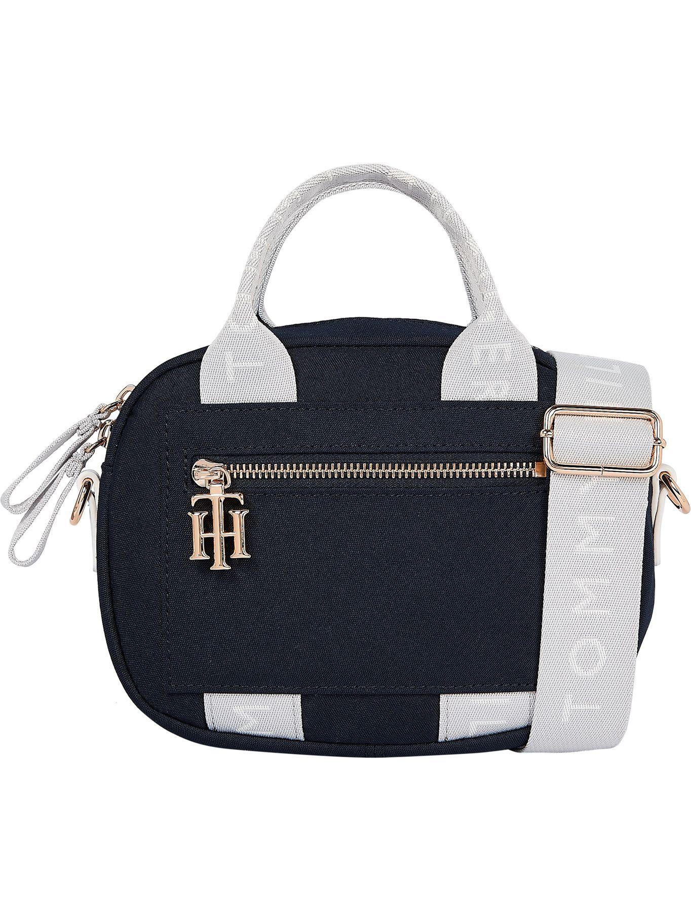Cartera Bandolera Con Logo Monograma Azul Tommy Hilfiger-0