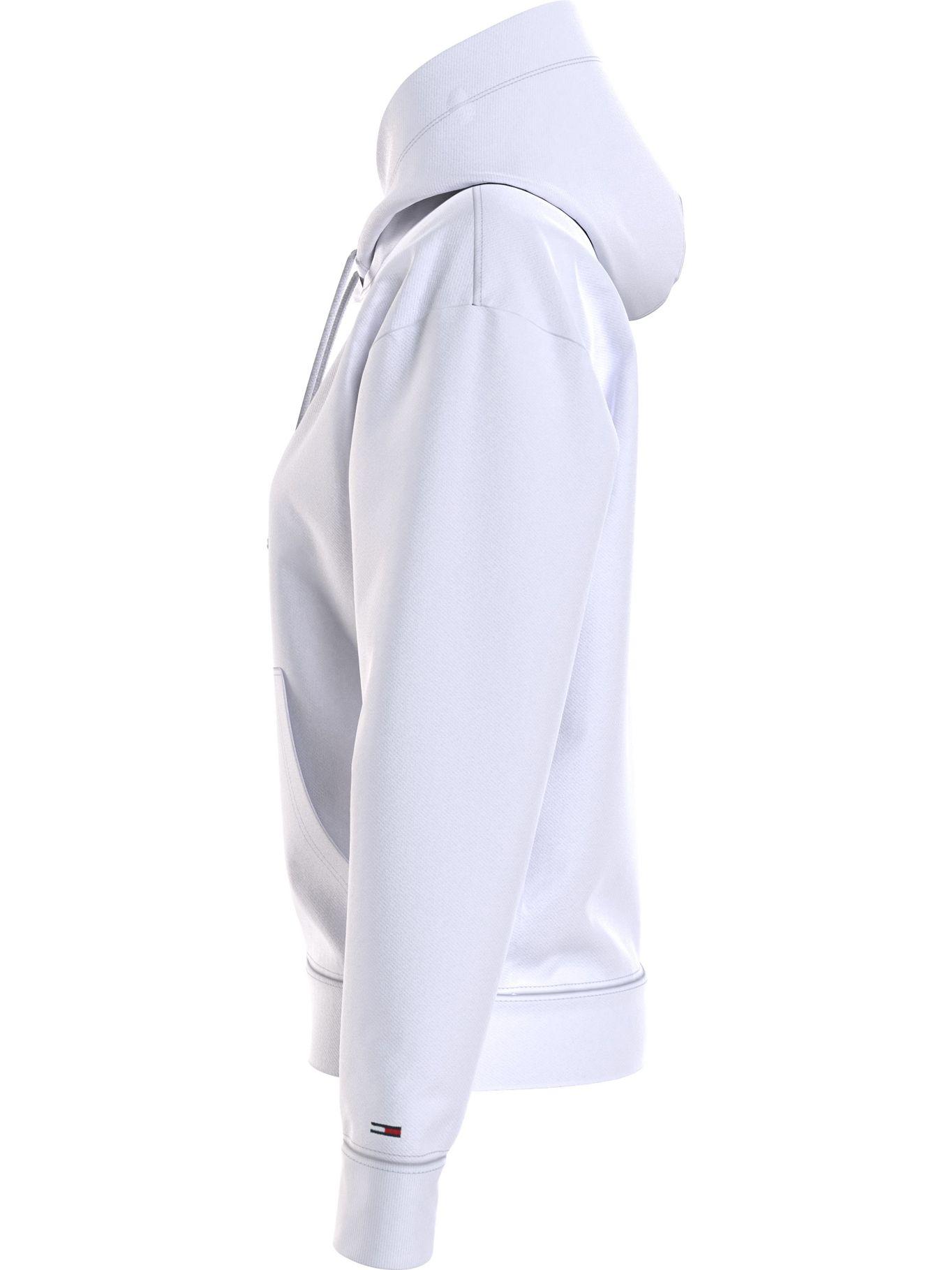 Polerón Hoodie College Cropped Blanco Tommy Hilfiger-3