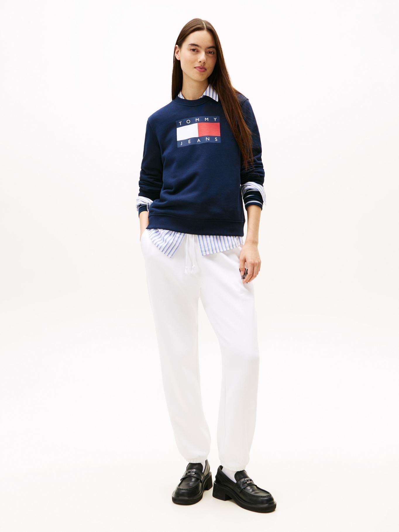 Polerón Con Logo De Parche Azul Tommy Jeans-1