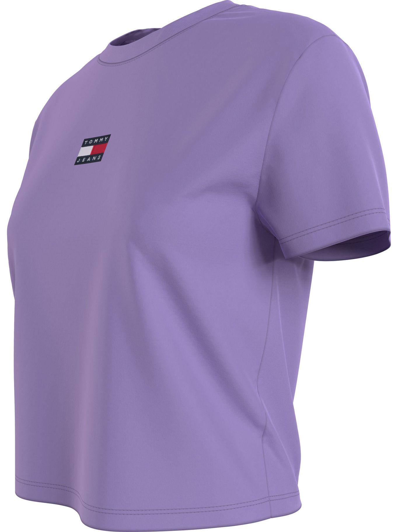 Polera Center Badge Morado Tommy Jeans F2-2