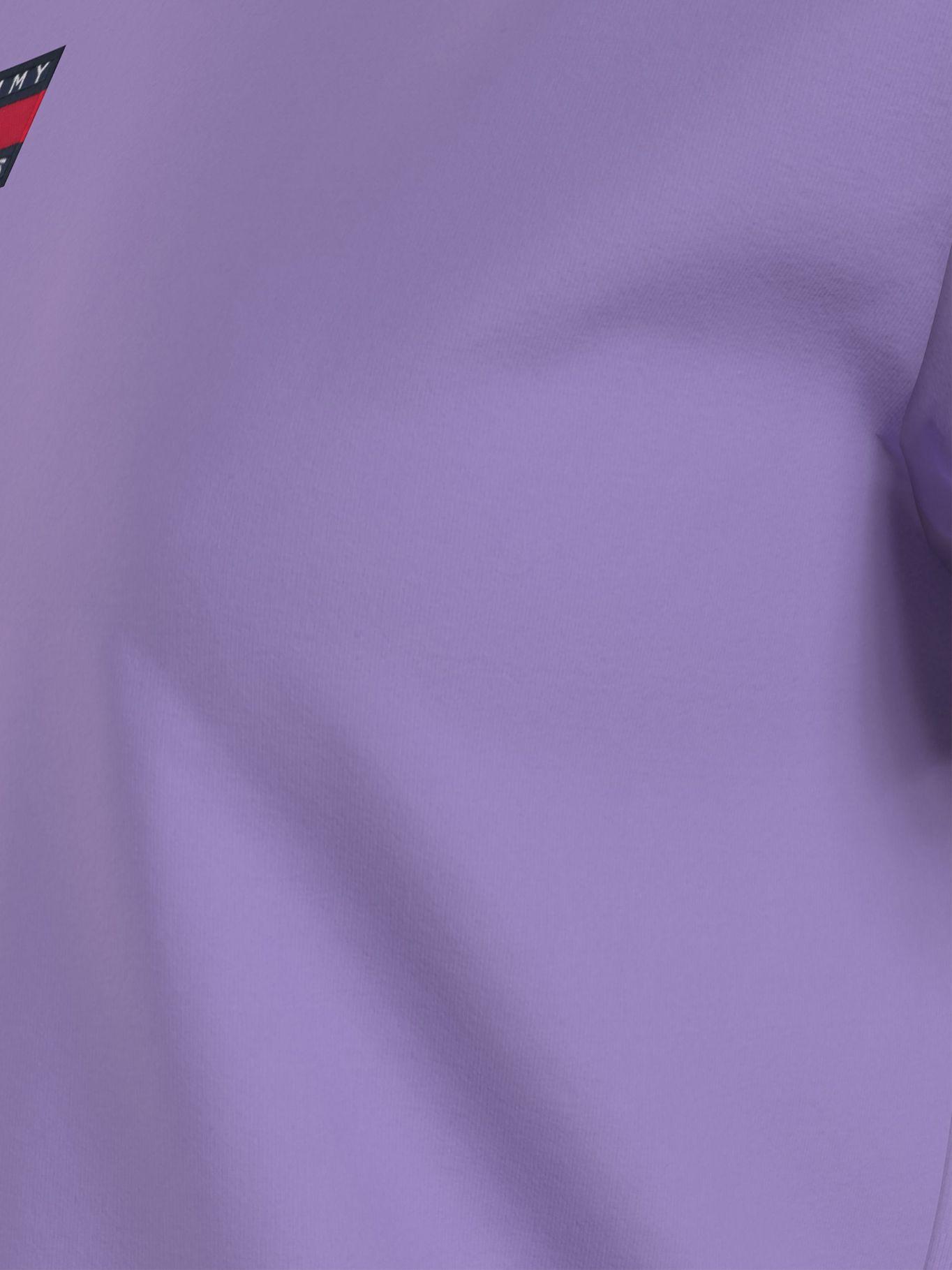 Polera Center Badge Morado Tommy Jeans F2-4