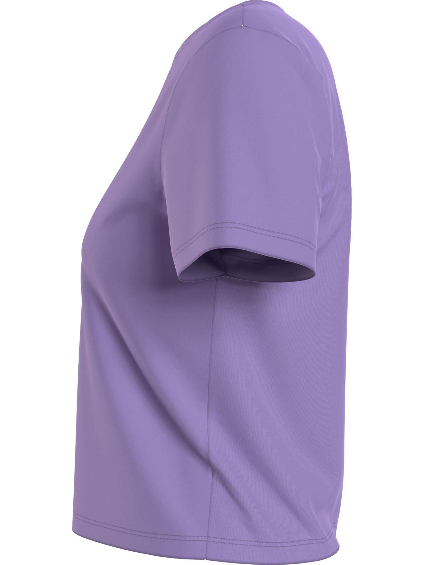 Polera Center Badge Morado Tommy Jeans F2-3