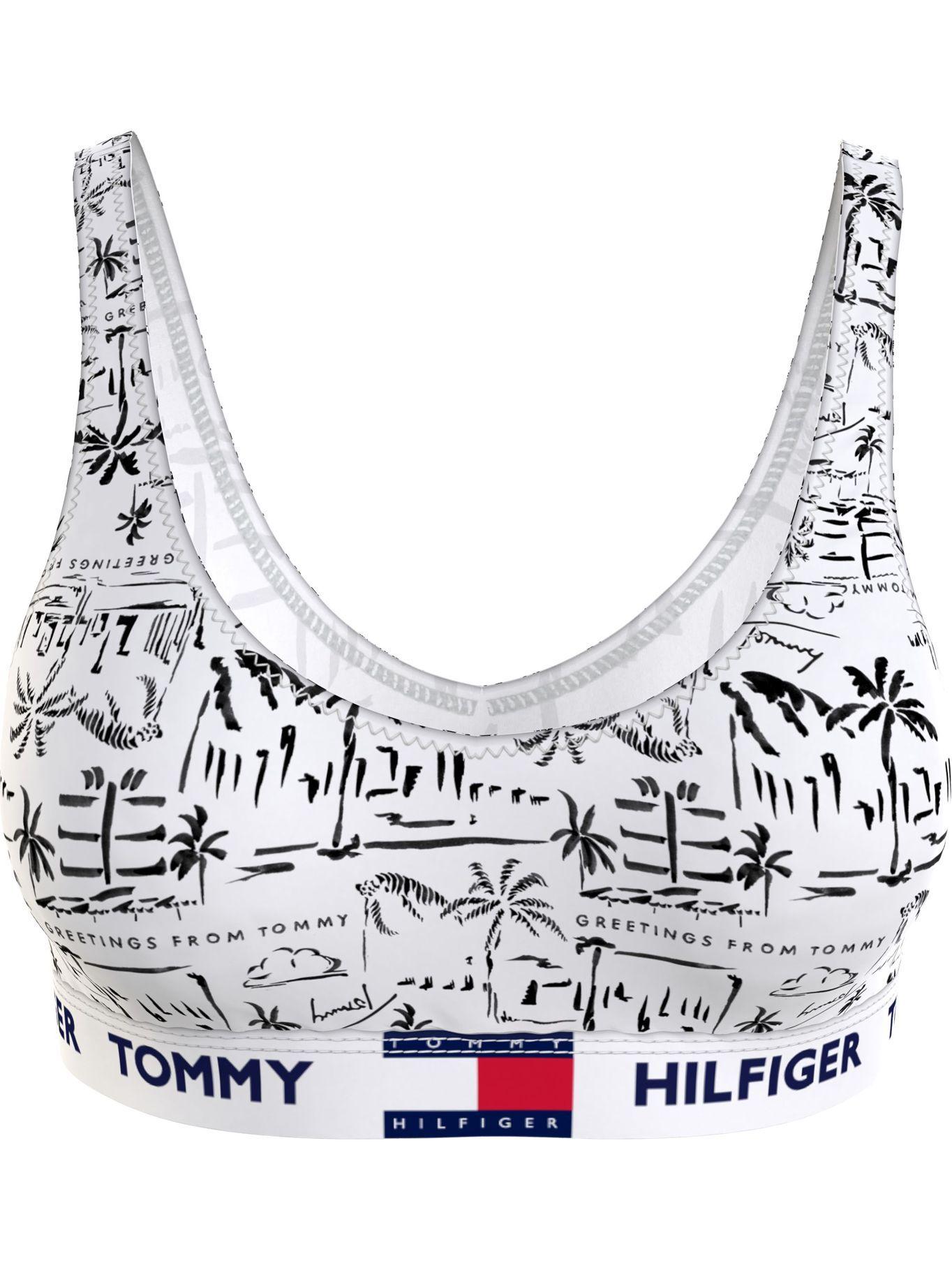 Bralette Print Cotton Elástico Blanco Tommy Hilfiger-0