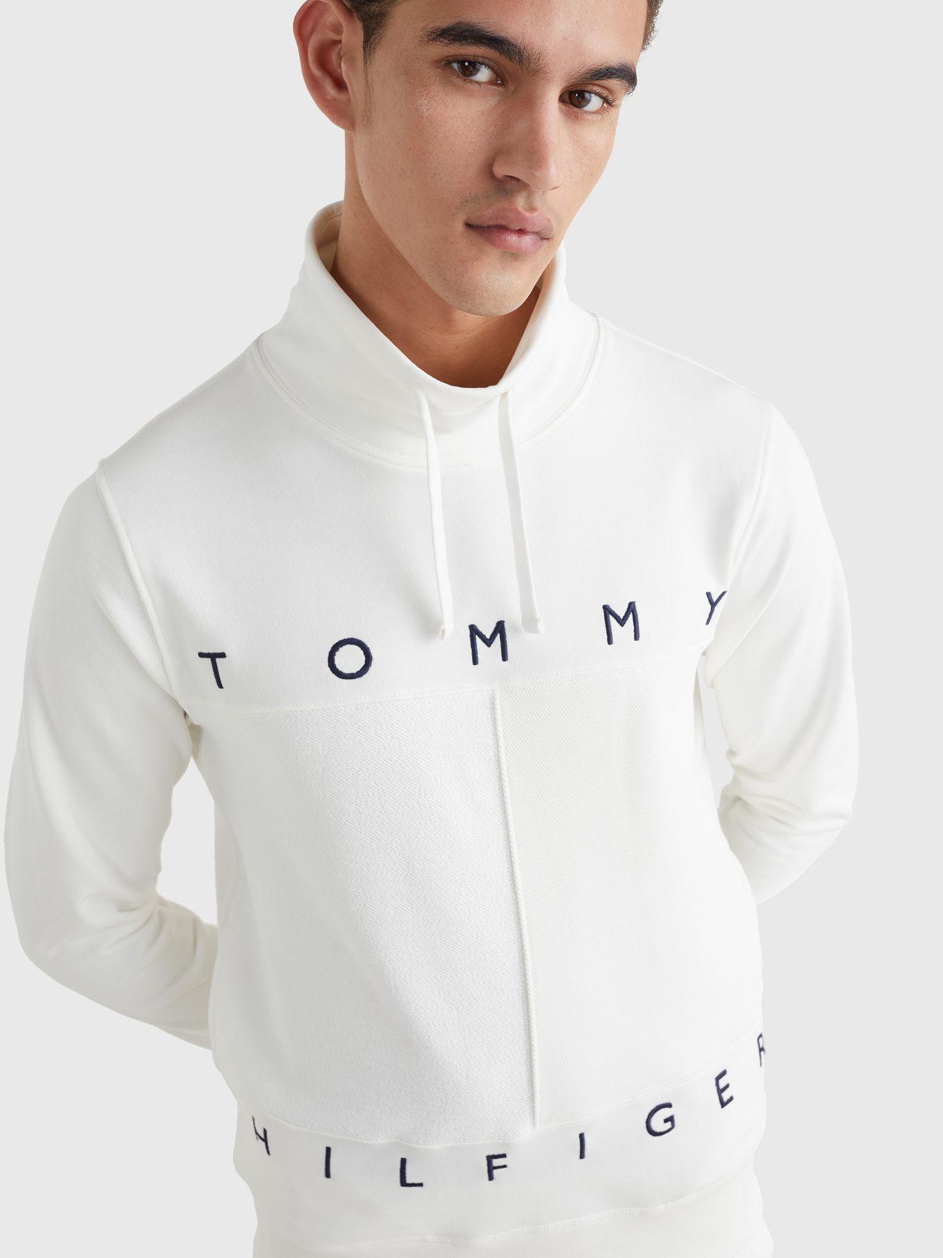 Polerón Cuello Alto Big Logo Blanco Tommy Hilfiger-2