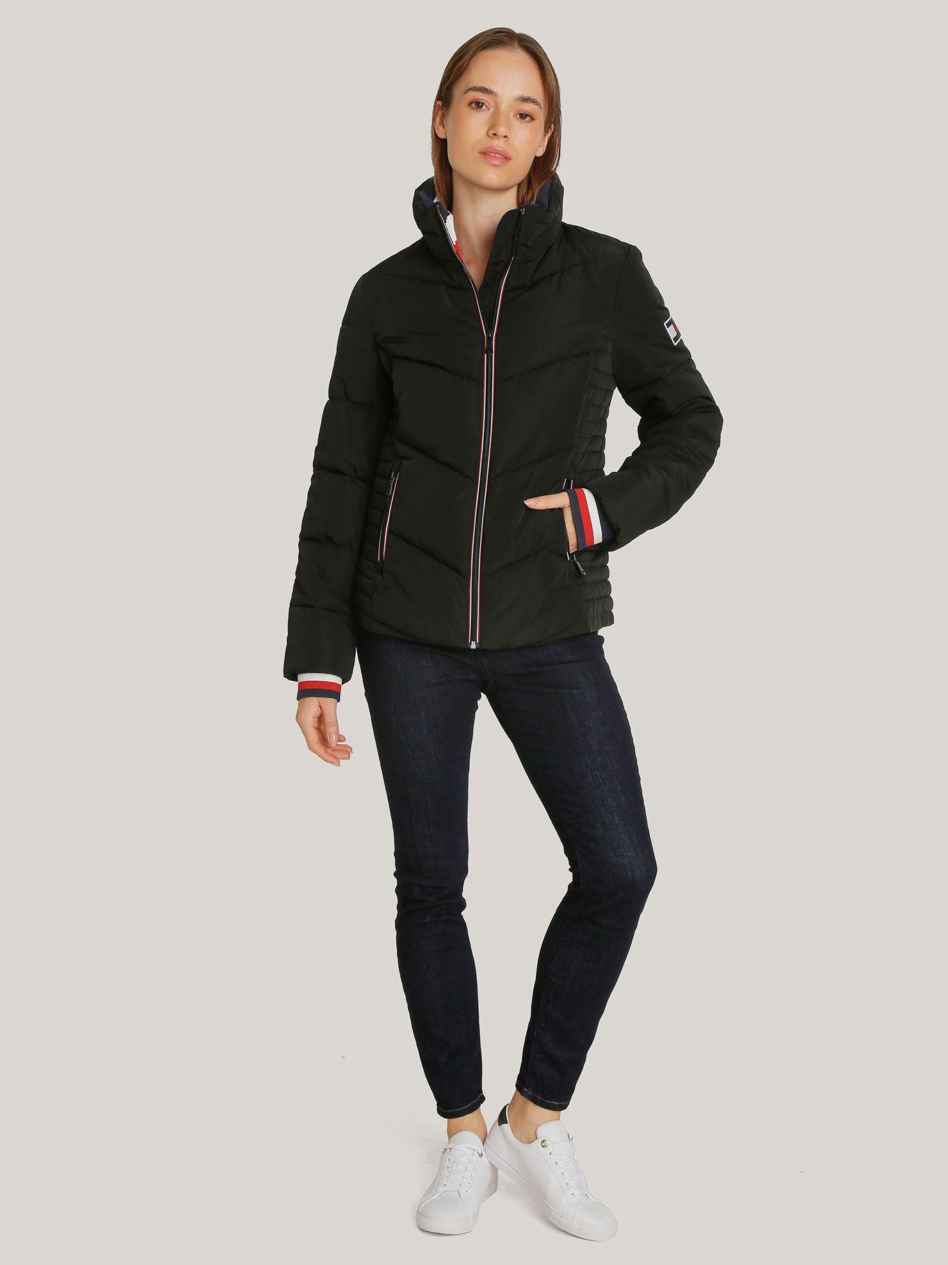 Parka Puffer acolchada/ logo Negro Tommy Hilfiger-2