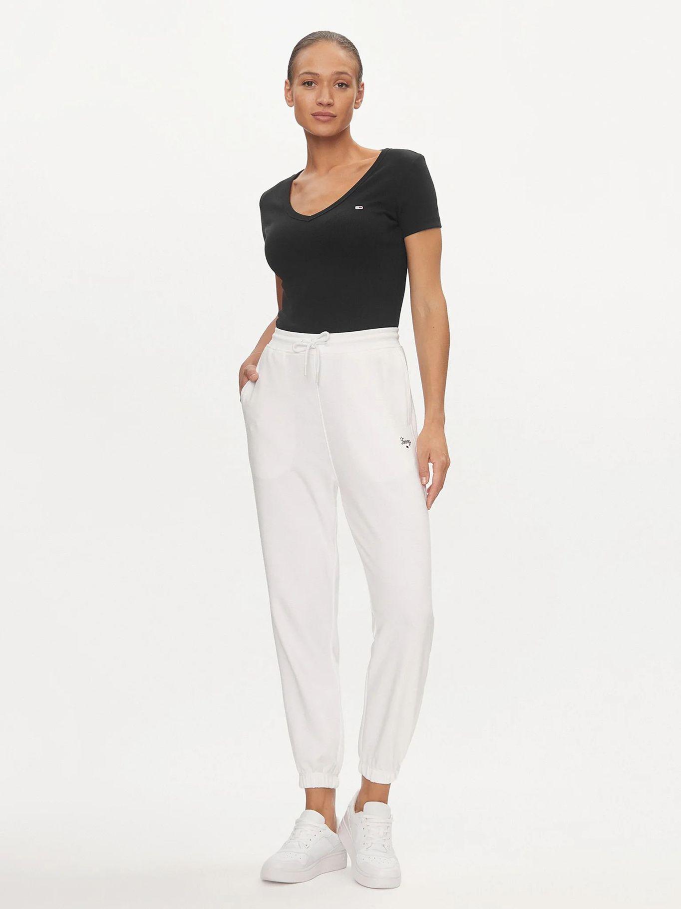 Joggers Relaxed Con Logo Blanco Tommy Jeans-0