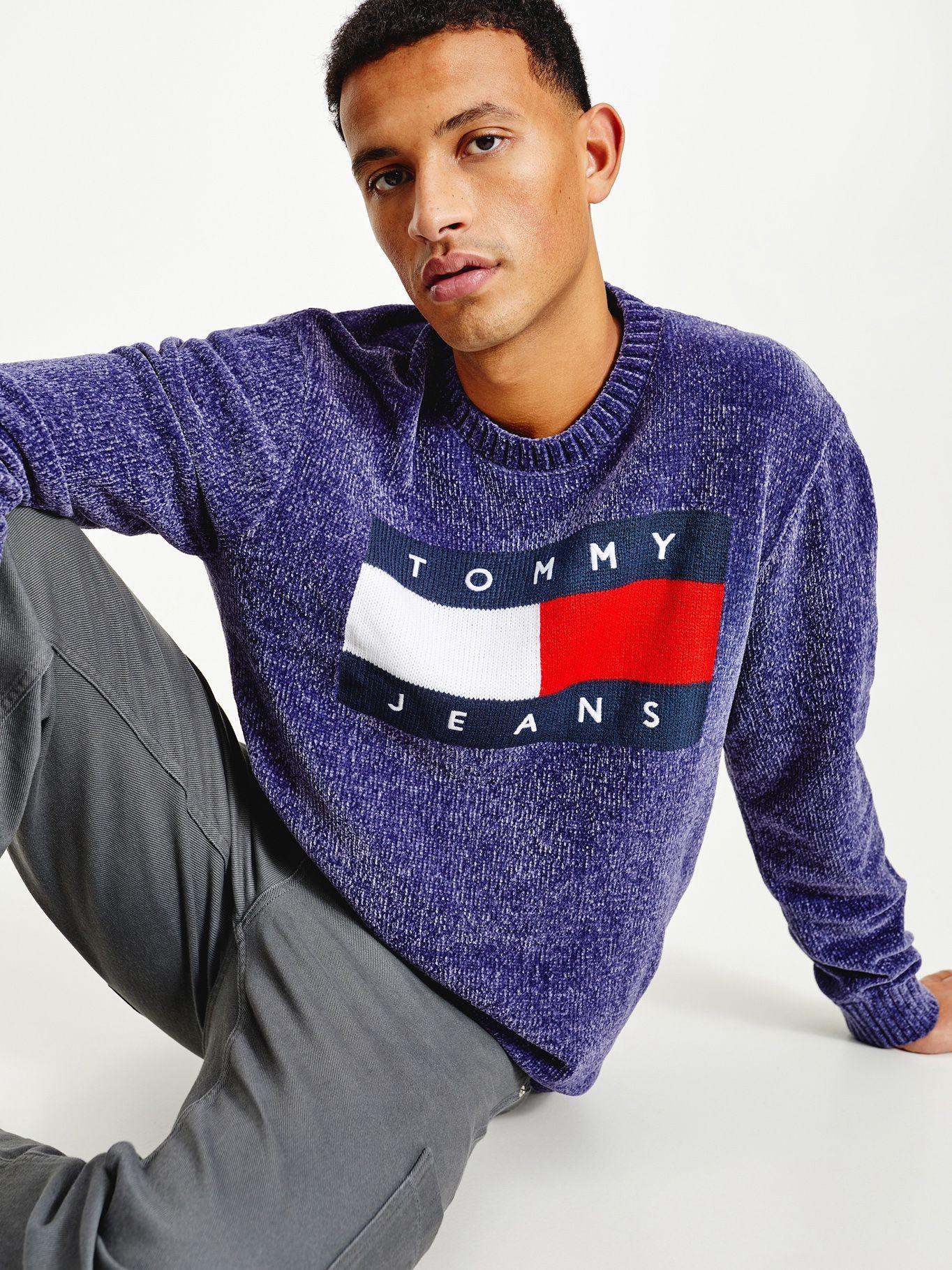 Sweater Flag Relaxed Azul Tommy Jeans F2-2