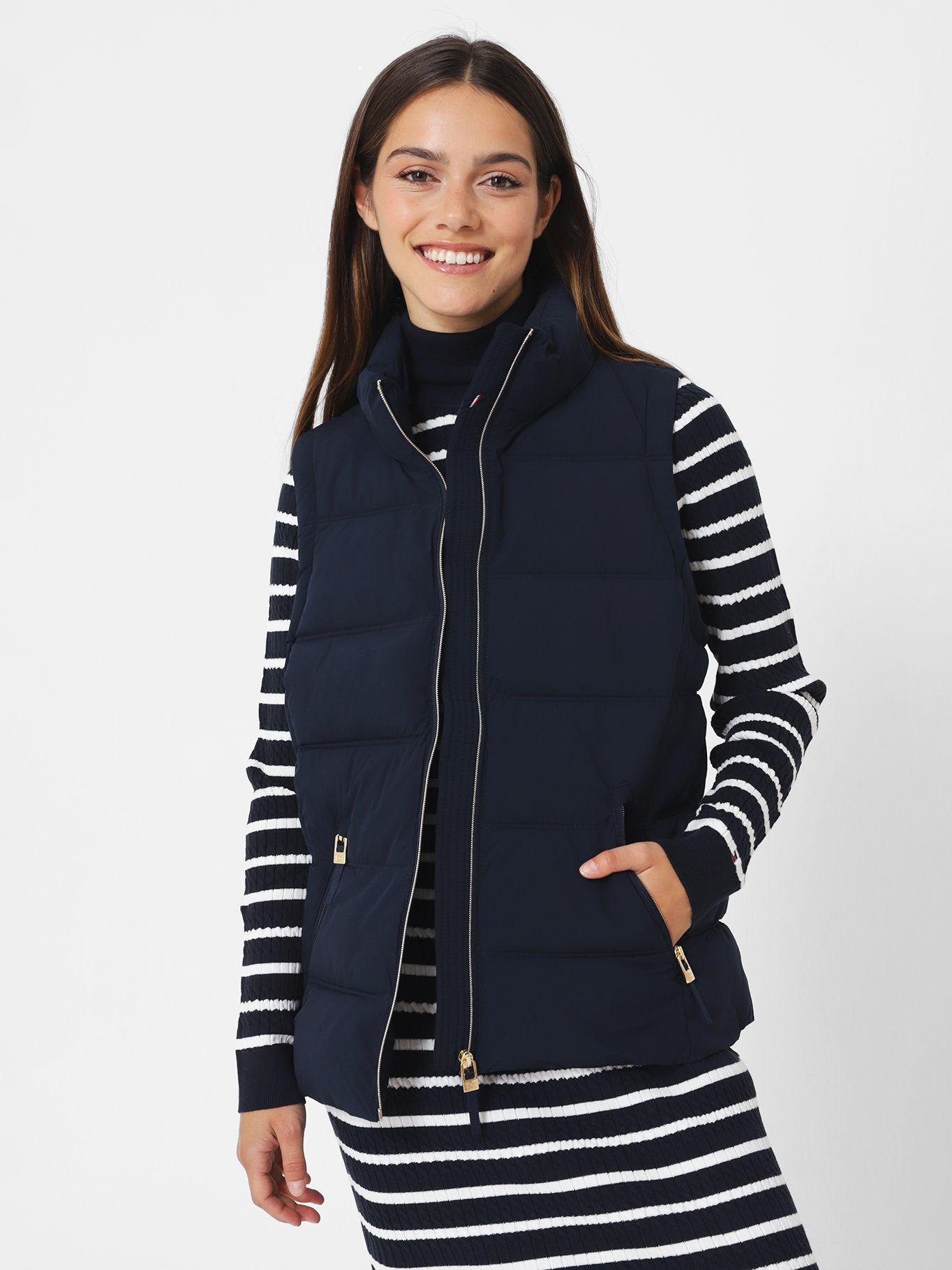 PARKA VEST CIERRE Y LOGO AZUL TOMMY HILFIGER-0