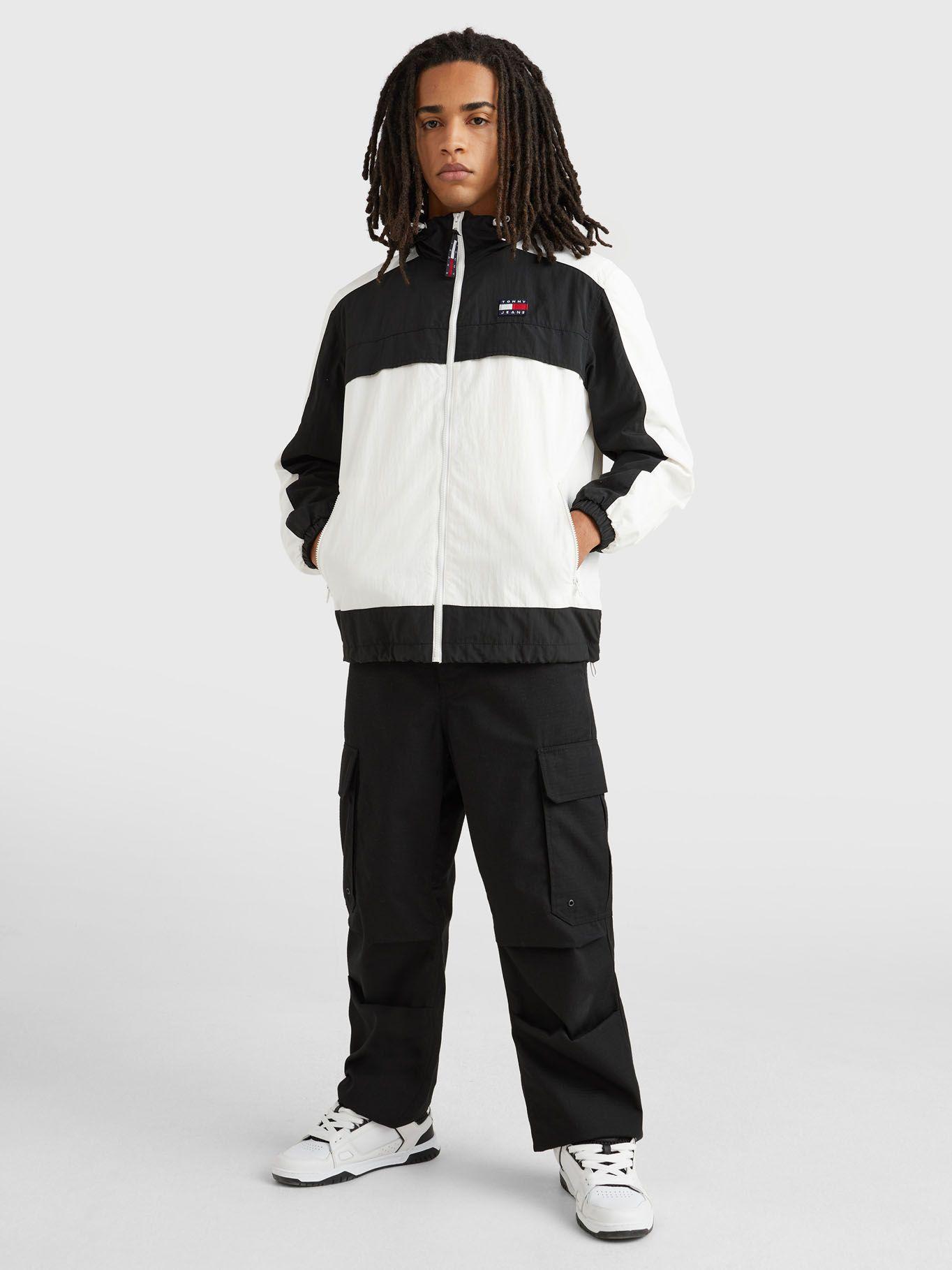 Cortavientos Chicago Color Block Negro Tommy Jeans-1