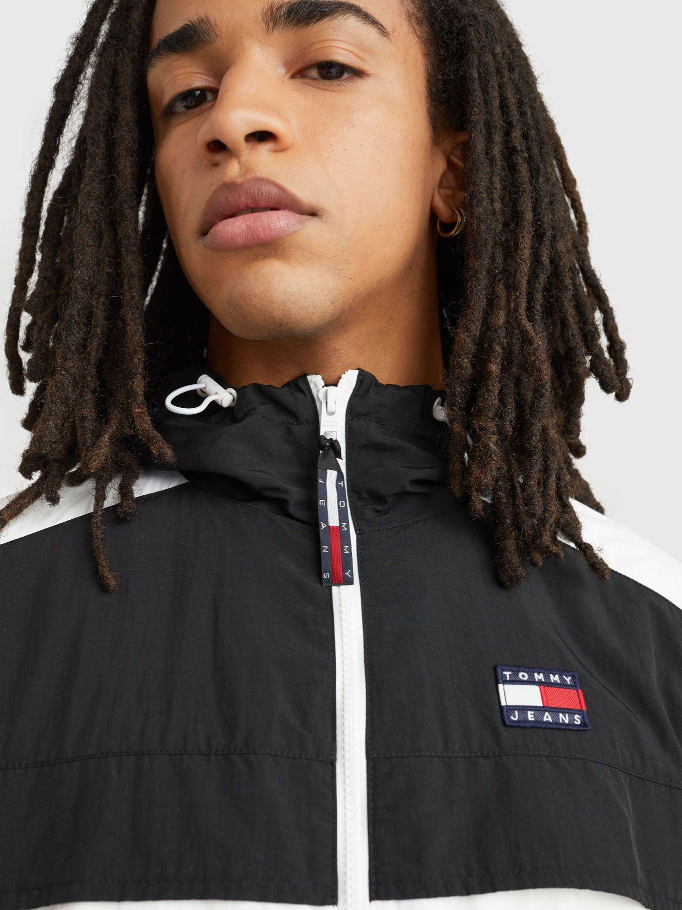 Cortavientos Chicago Color Block Negro Tommy Jeans-3
