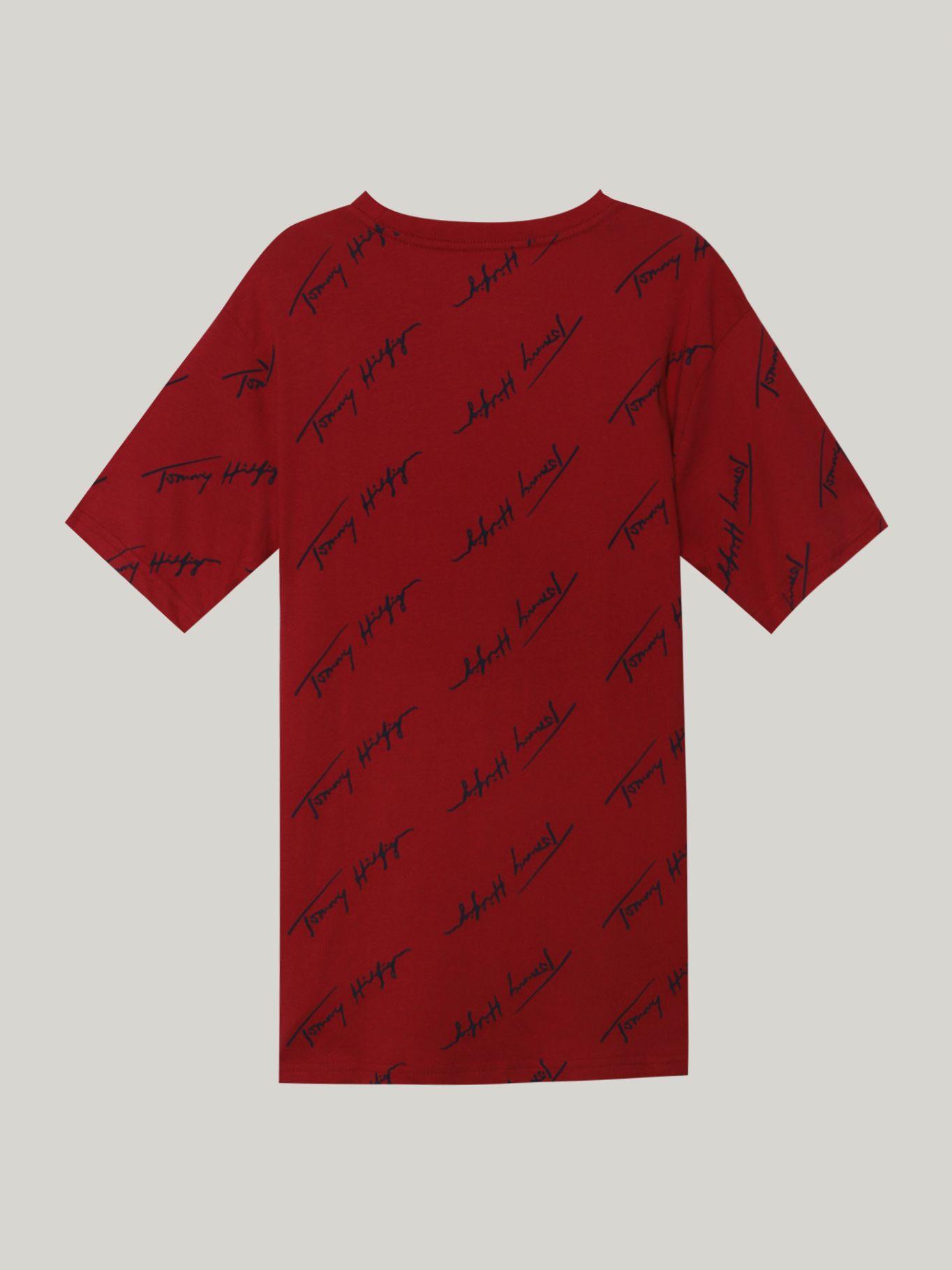 Polera Niño Angle Script Con Logo Rojo Tommy Hilfiger-1