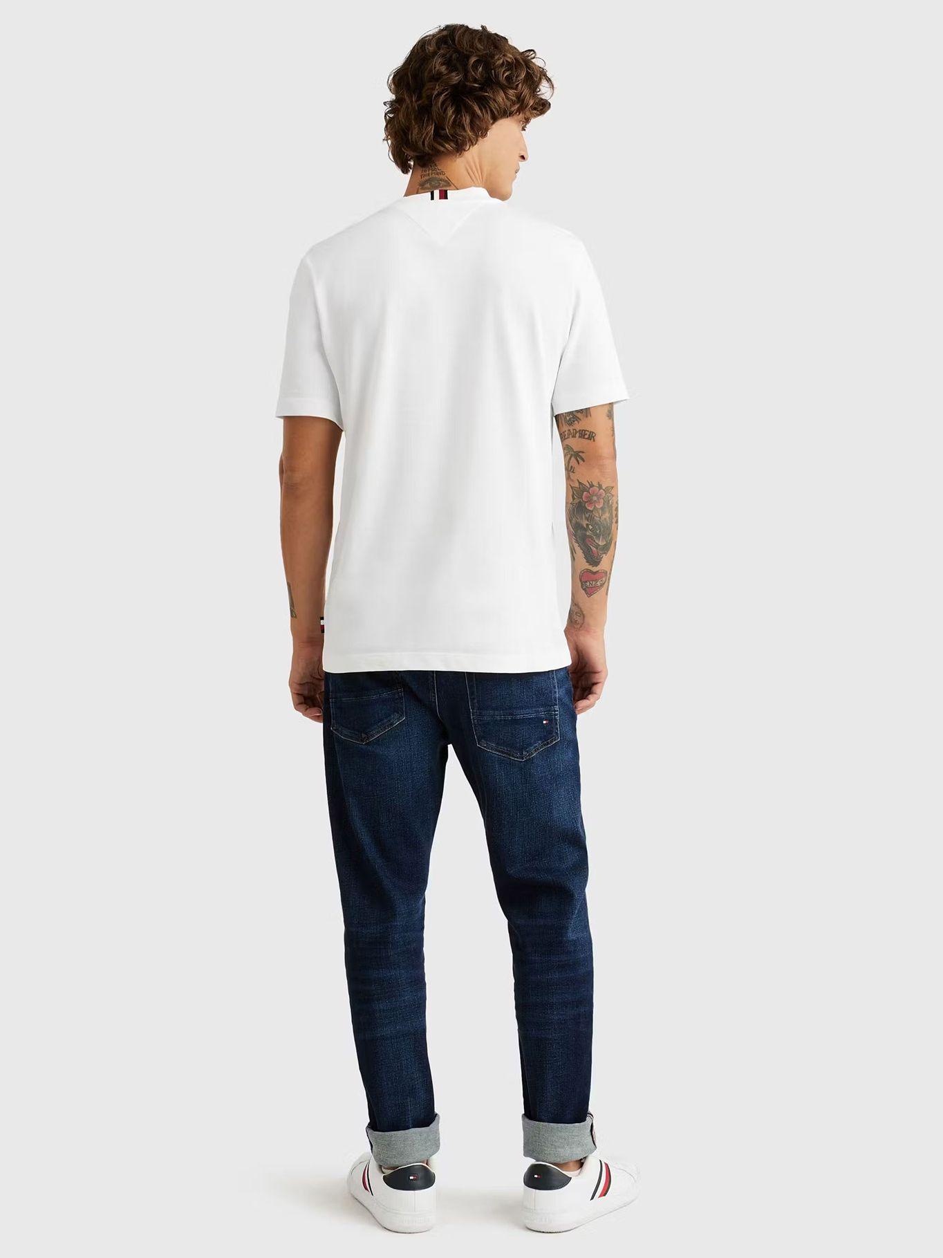 Polera Icon Script Gold Logo Blanco Tommy Hilfiger-2
