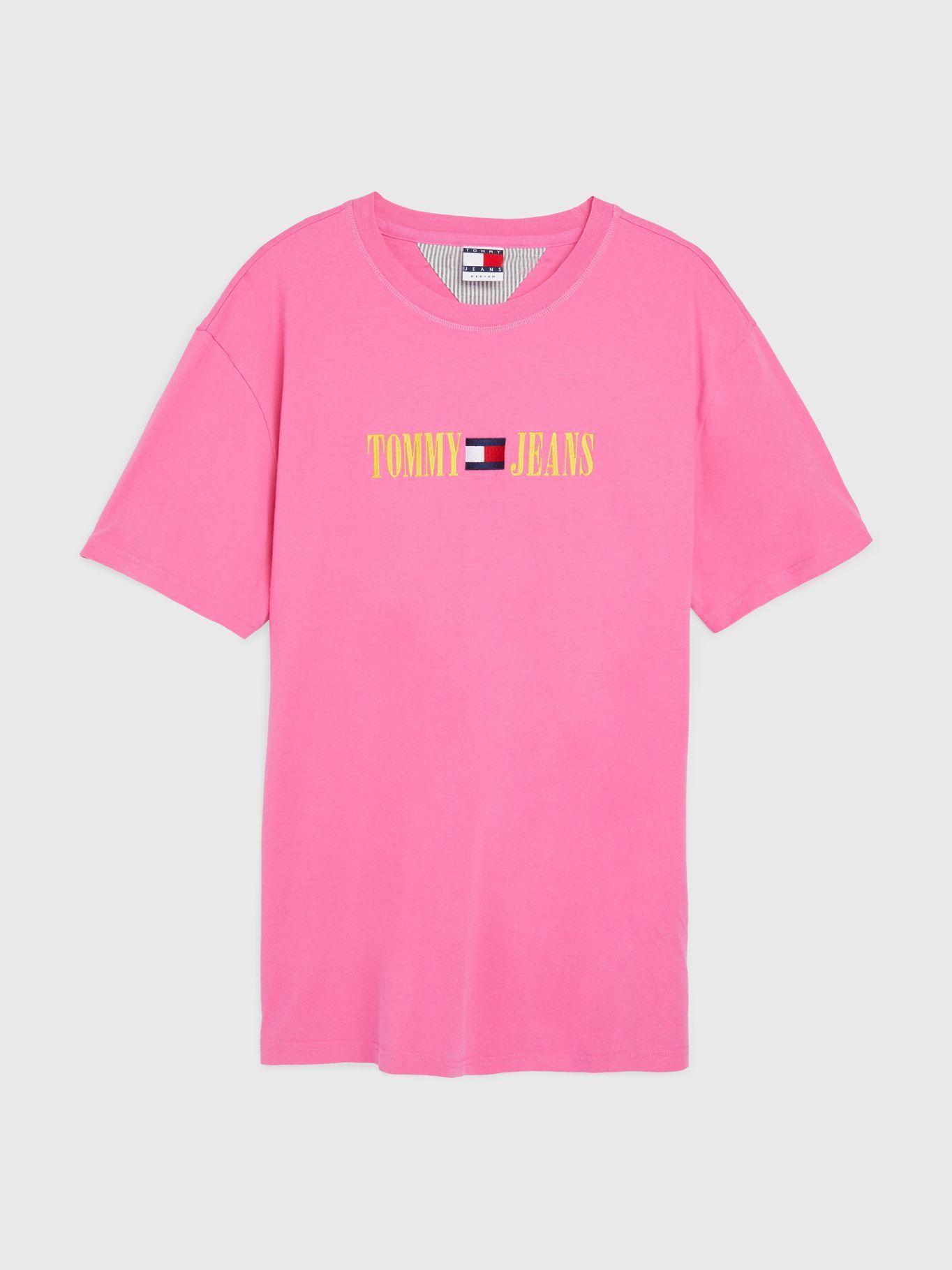 Polera Pop Logo Flag Rosado Tommy Hilfiger-1