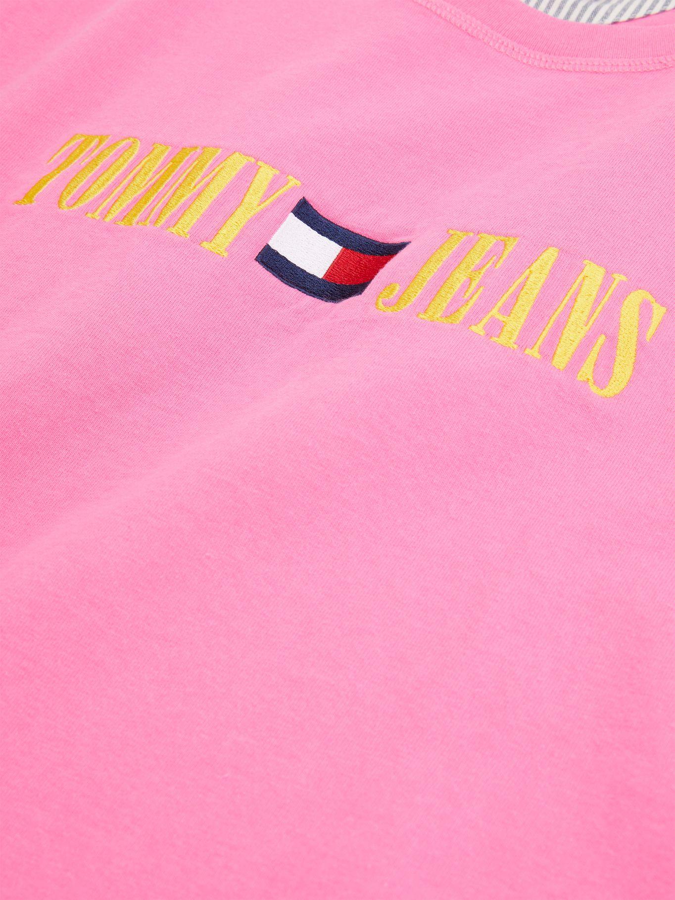 Polera Pop Logo Flag Rosado Tommy Hilfiger-3