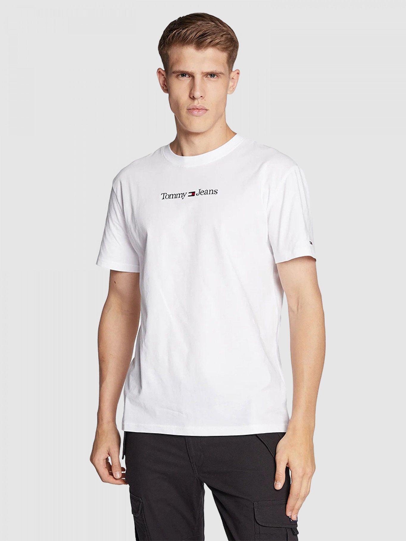 Polera Classic Linear Logo Blanco Tommy Hilfiger-0