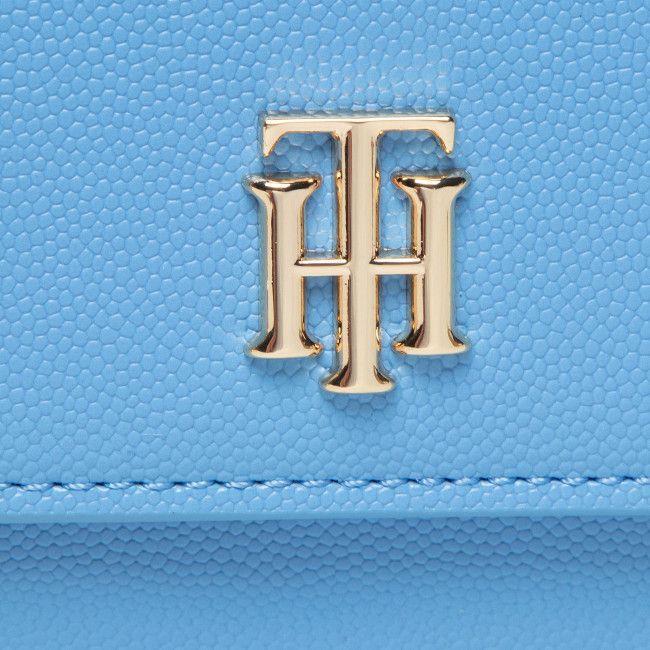 Cartera Bandolera Small Con Cadena Celeste Tommy Hilfiger-3