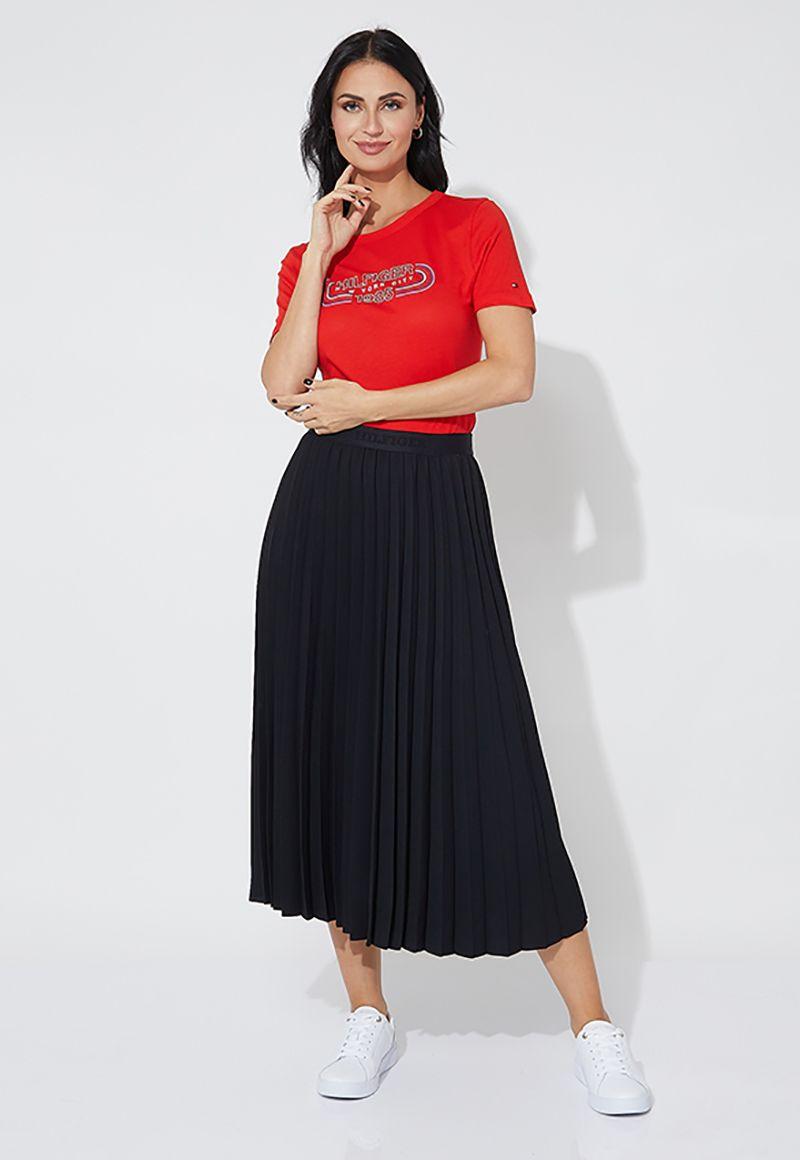 Polera Slim Con Logo Sport Rojo Tommy Hilfiger-1