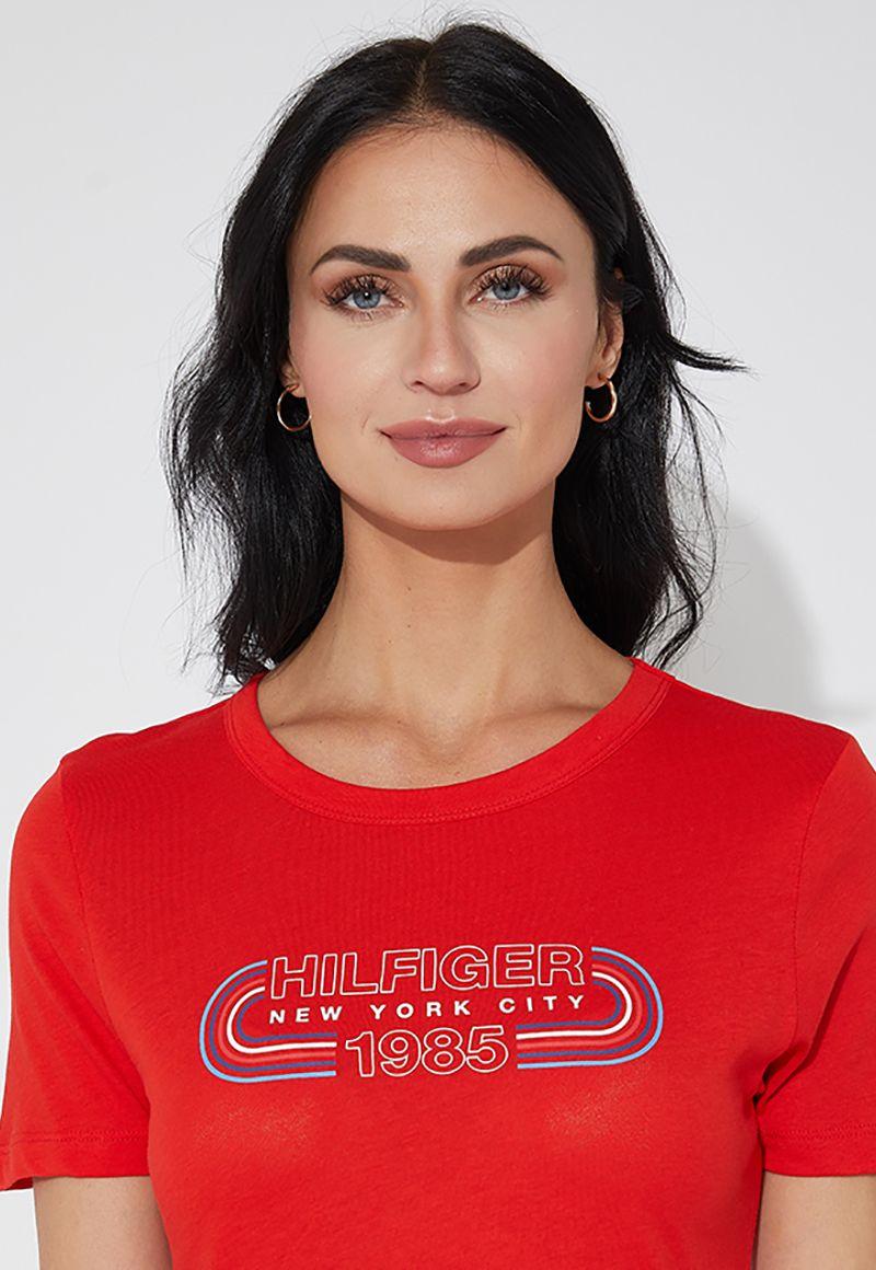 Polera Slim Con Logo Sport Rojo Tommy Hilfiger-3