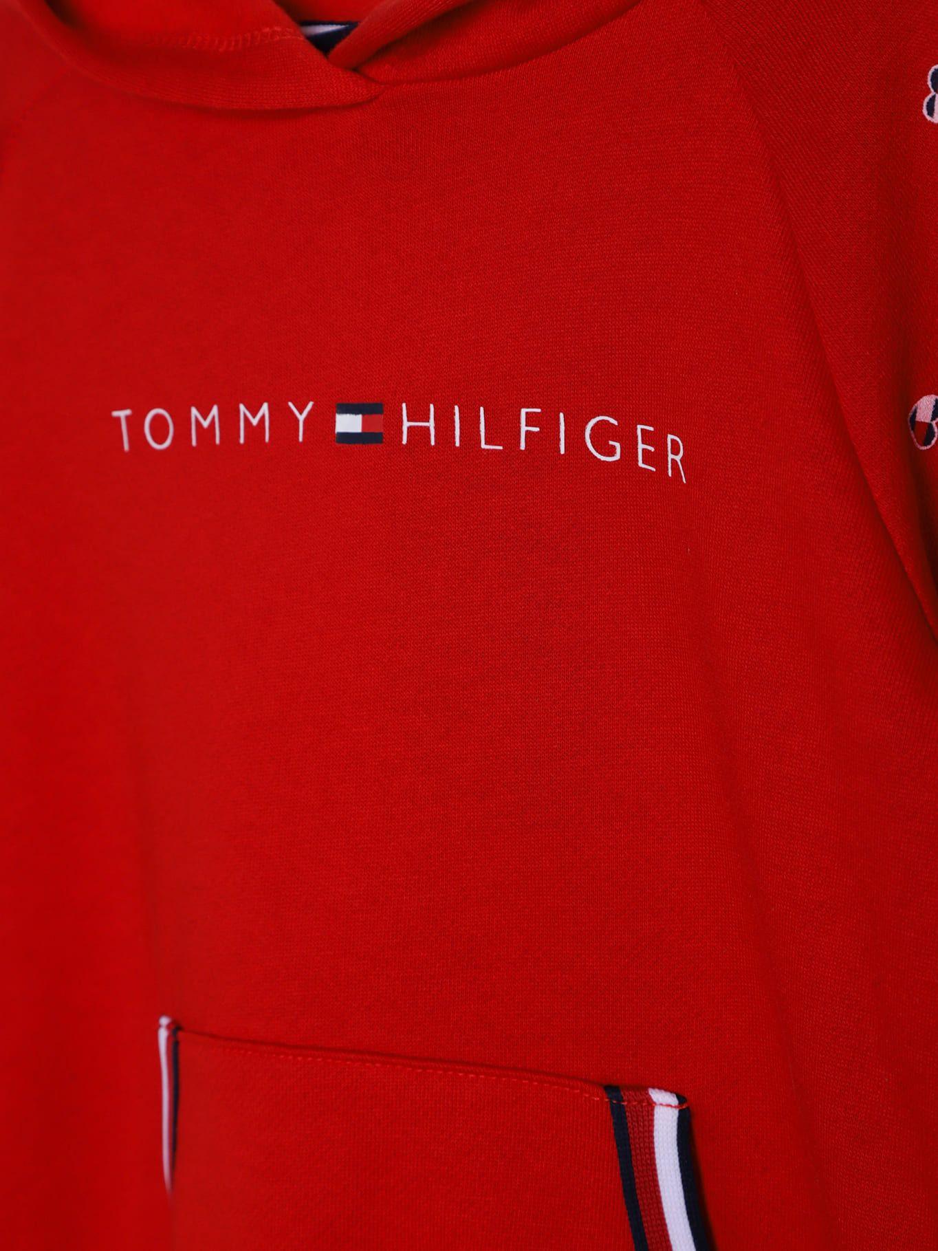 Set De Polerón Estampado Y Joggers Rojo Tommy Hilfiger-2