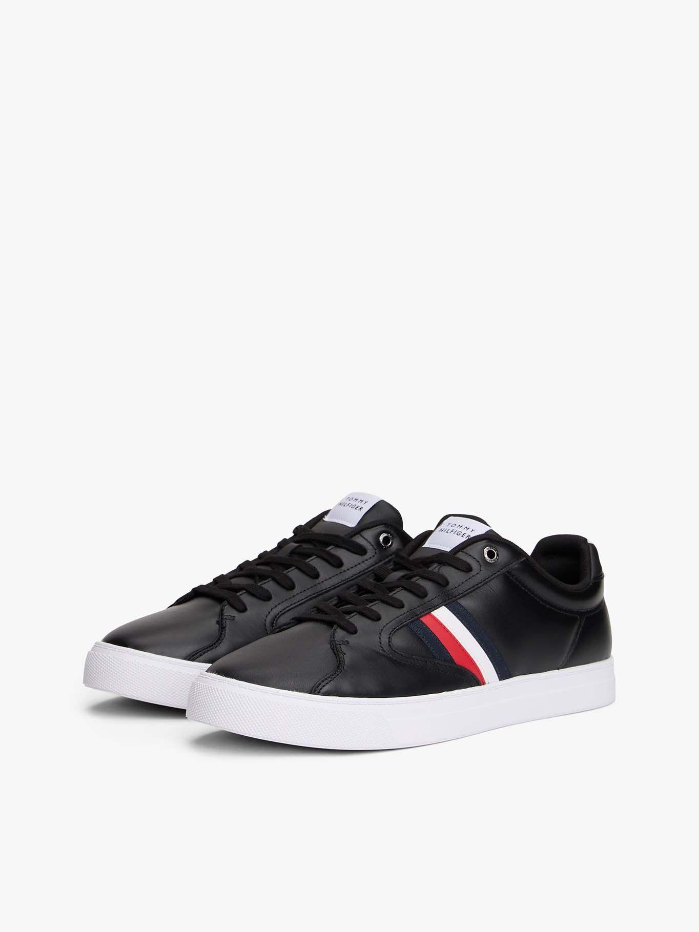 Zapatillas Icon Court Stripes Negro Tommy Hilfiger-0
